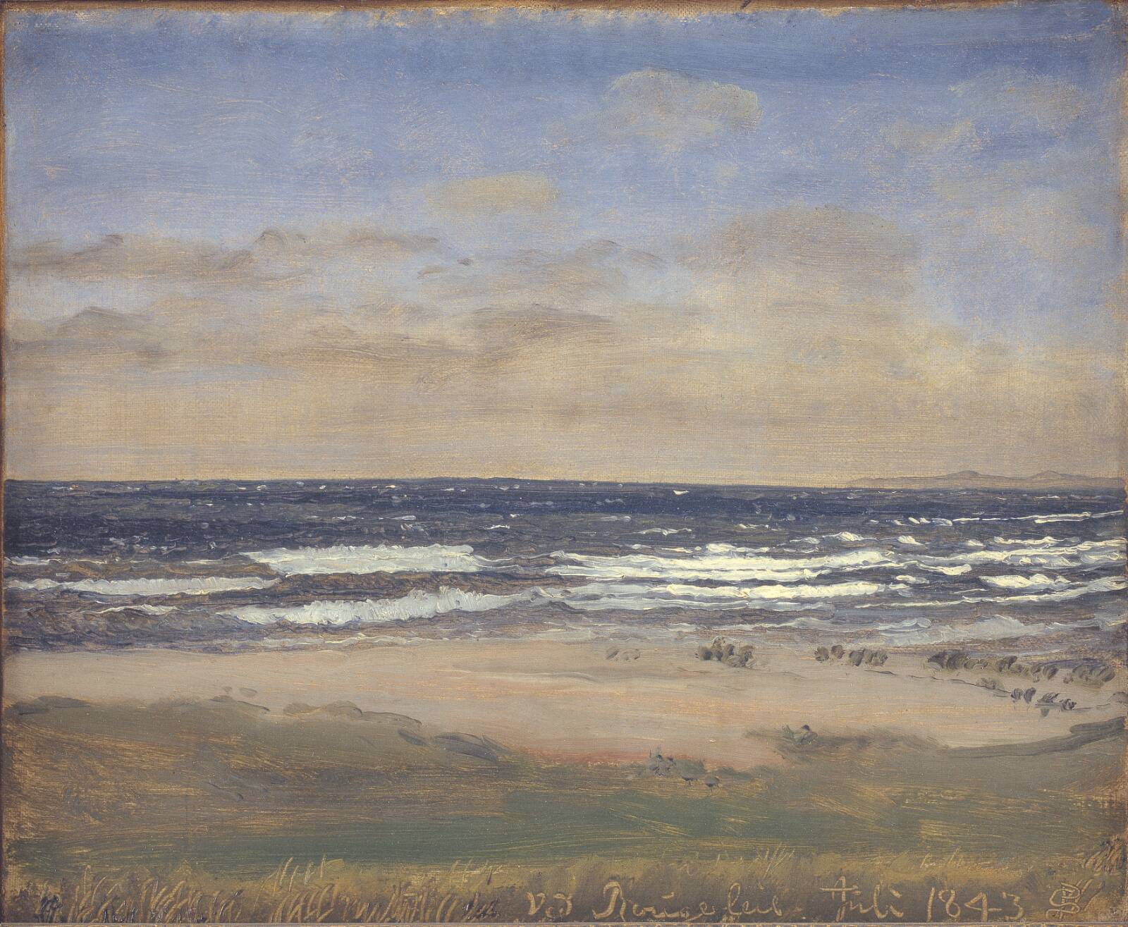 Strandbillede, Rågeleje, P.C. Skovgaard, 1843