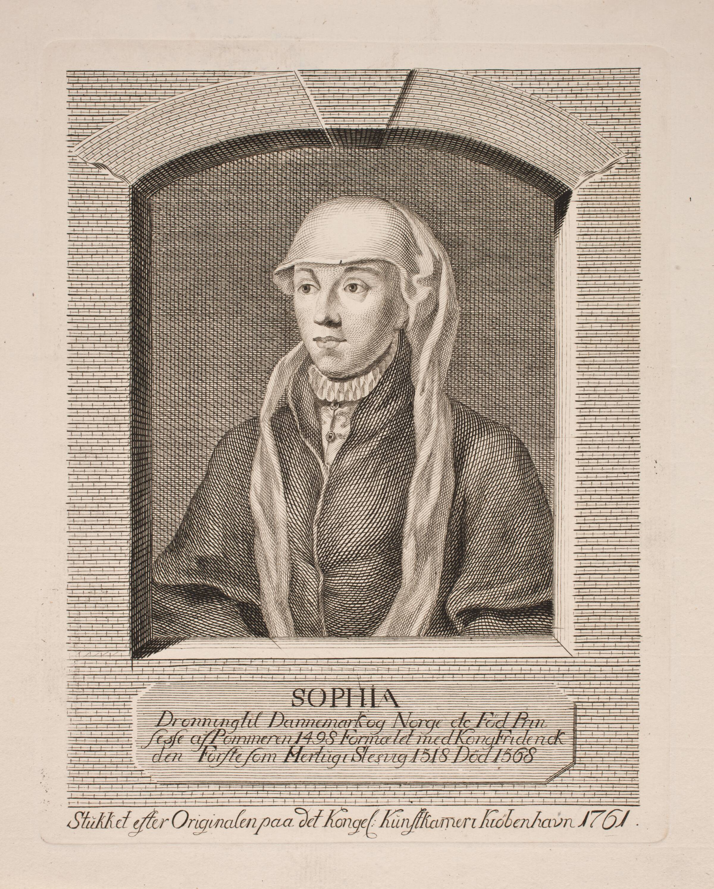 Sophia, Georg Vilhelm Baurenfeind, 1761