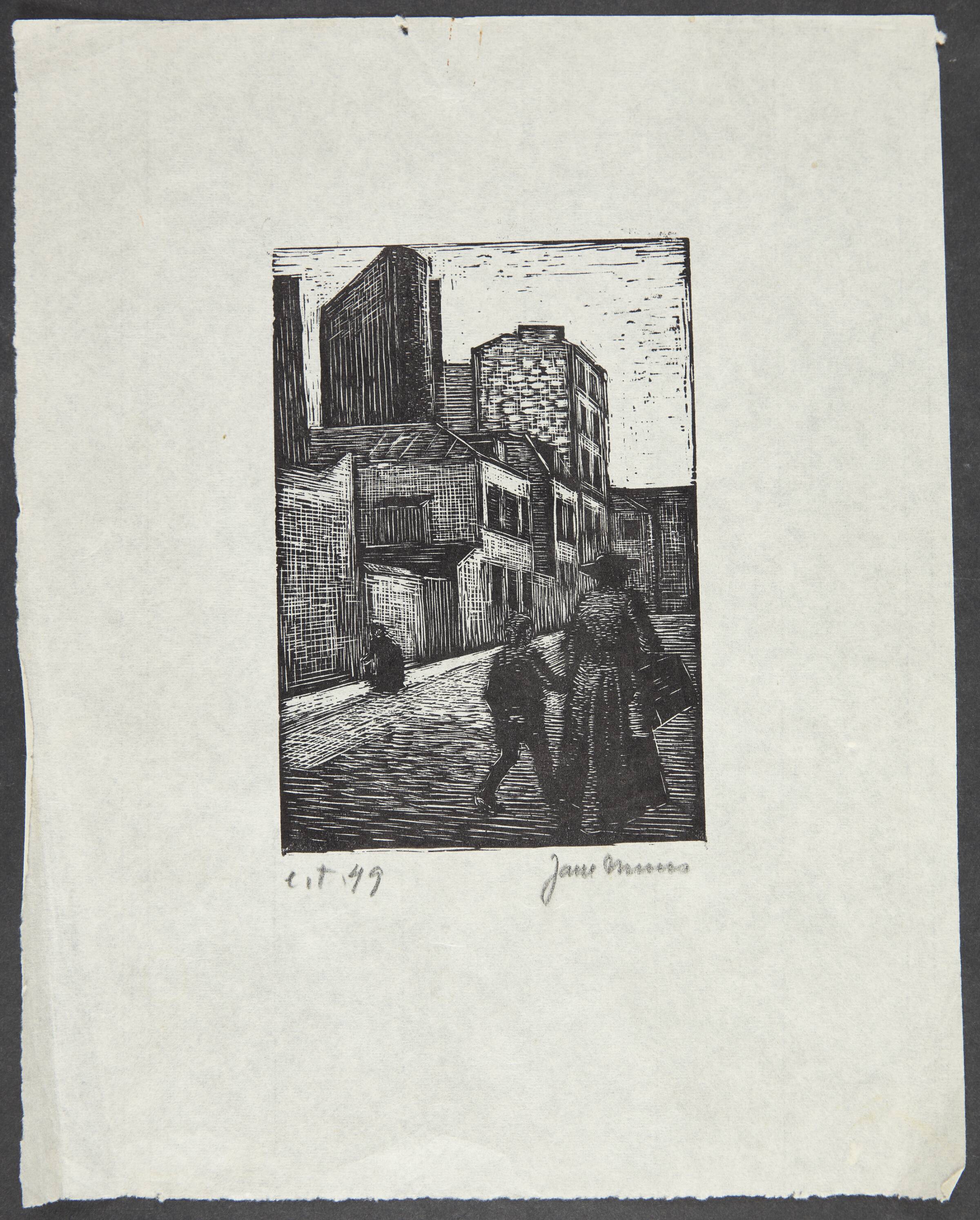 Illustration til Jules Romains: Paris. Pariserskildringer fra "De gode viljer", Jane Muus, 1949