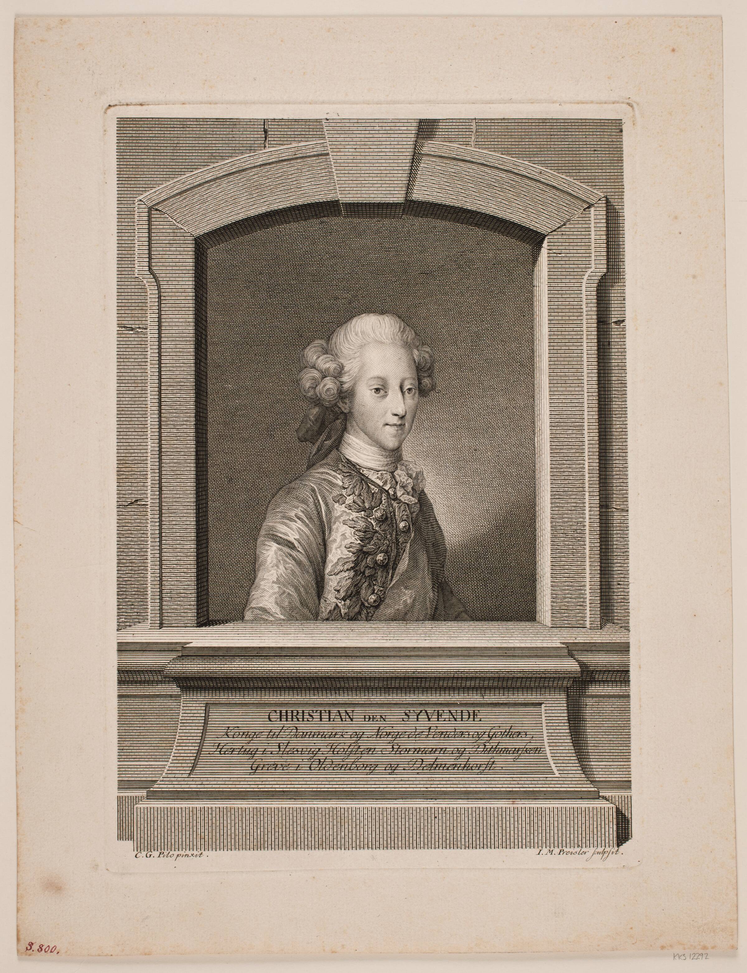 Kong Christian VII, J.M. Preisler, 1768-1771