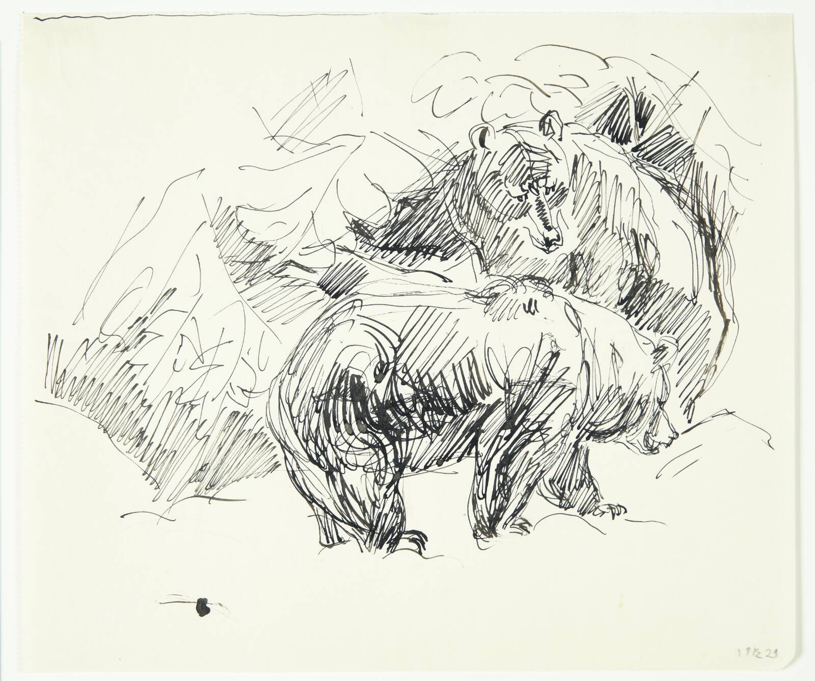 To bjørne, Knud Kyhn, 1929