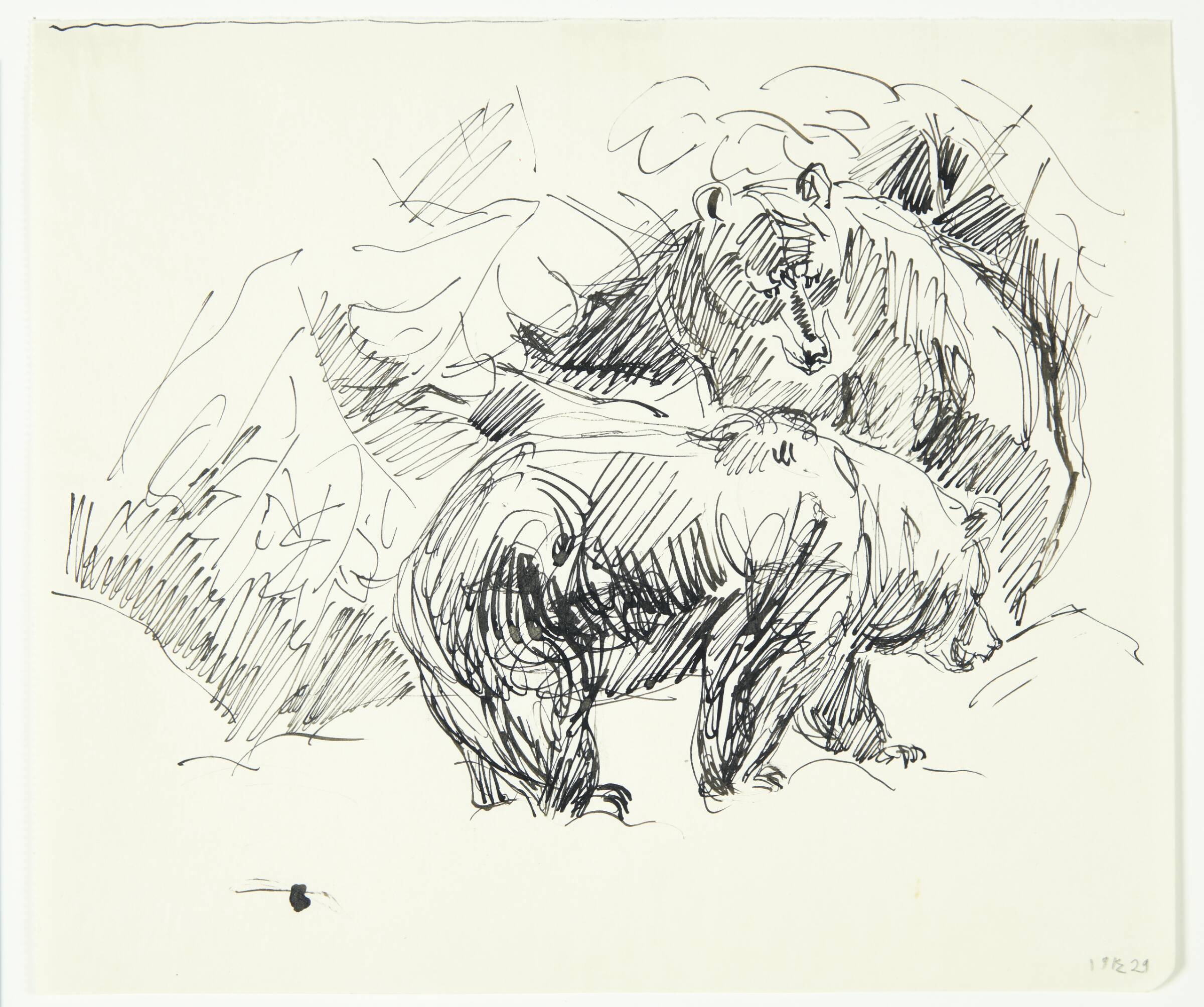 To bjørne, Knud Kyhn, 1929