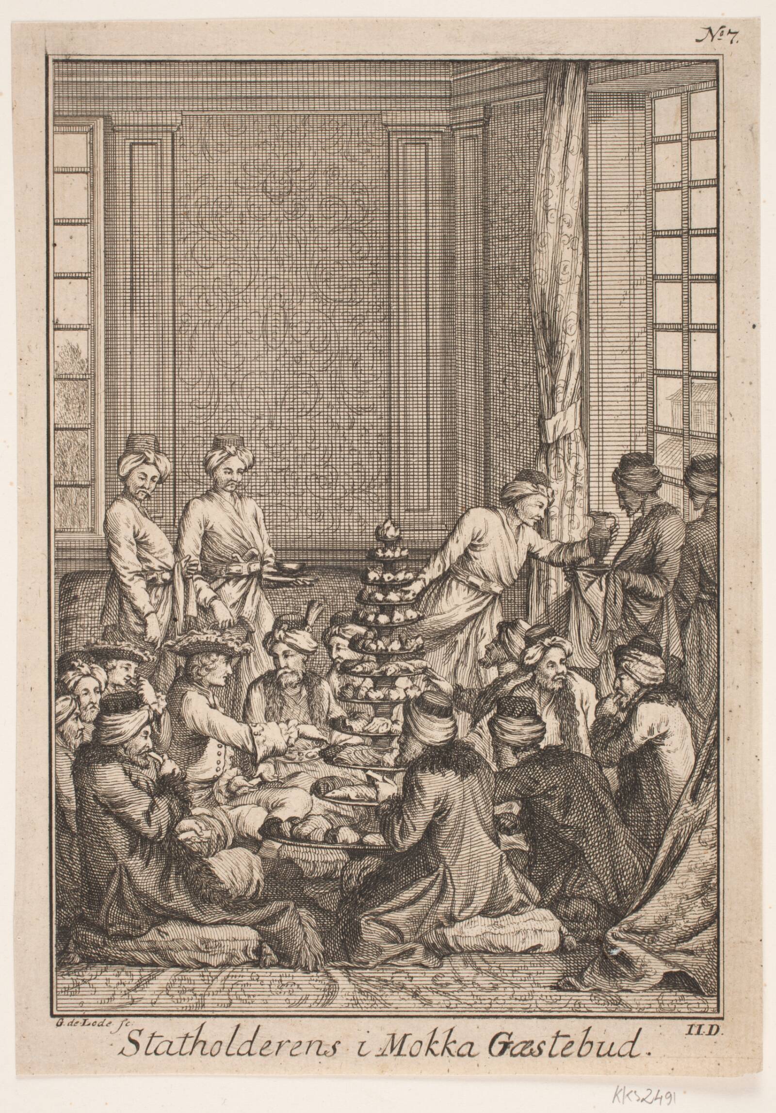 "Statholderens i Mokka Gæstebud", Gustav de Lode, 1720-1752