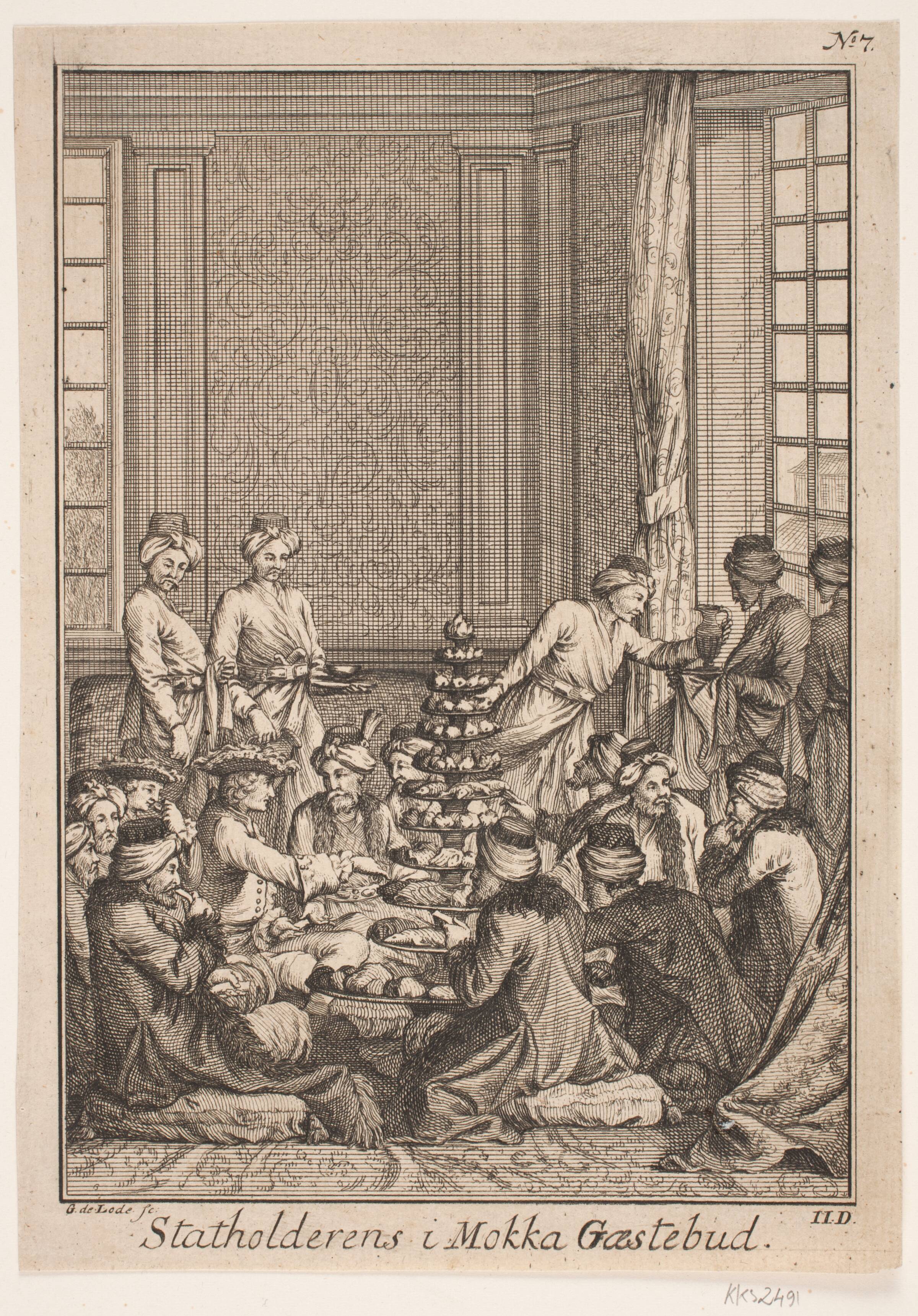 "Statholderens i Mokka Gæstebud", Gustav de Lode, 1720-1752