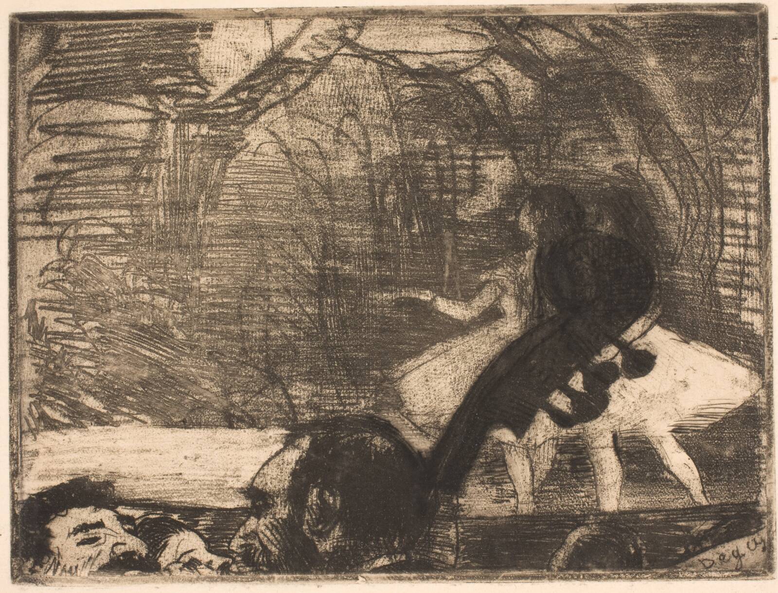På scenen, Edgar Degas, 1877