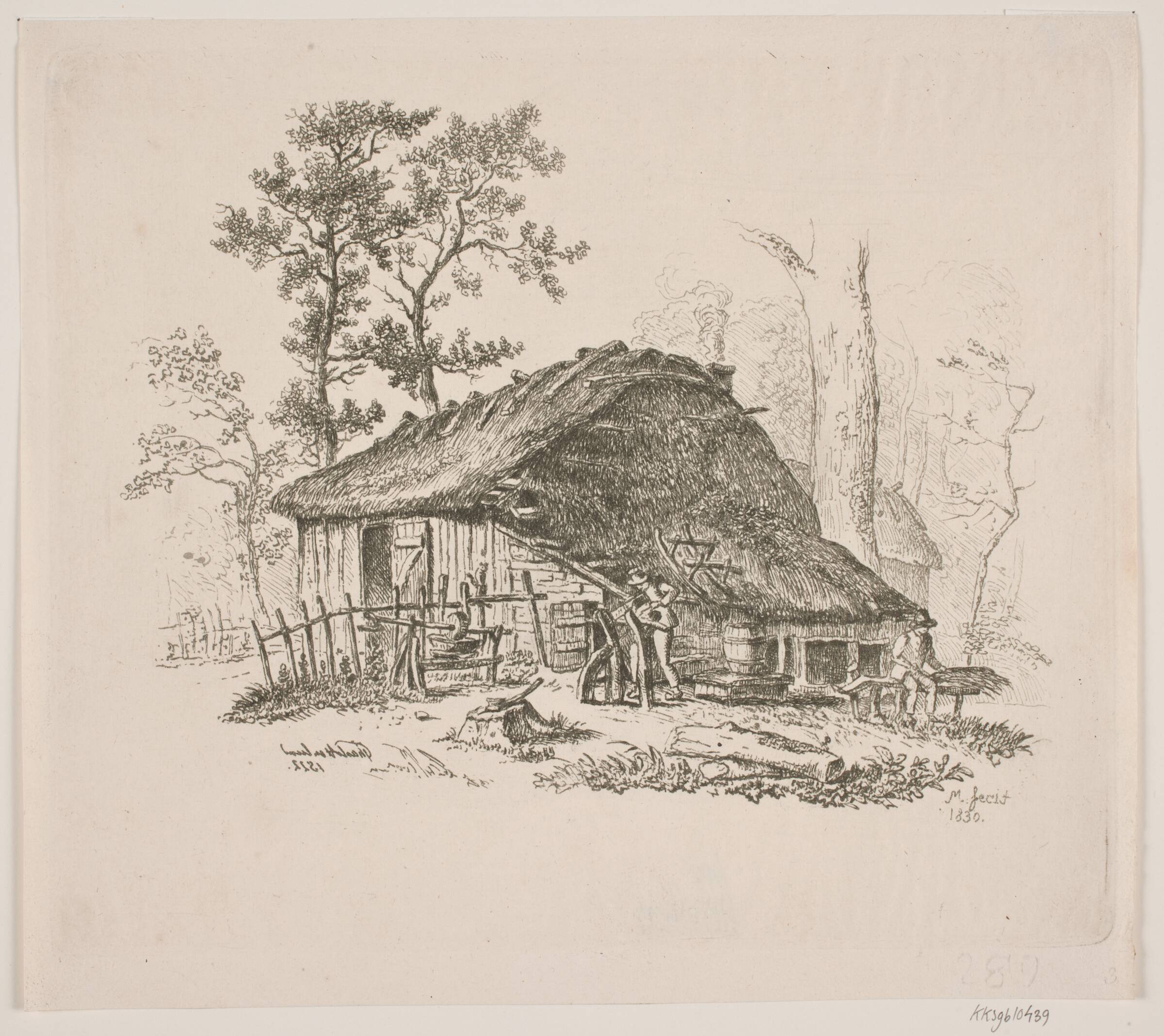 Parti i Charlottenlund, J.P. Møller, 1830