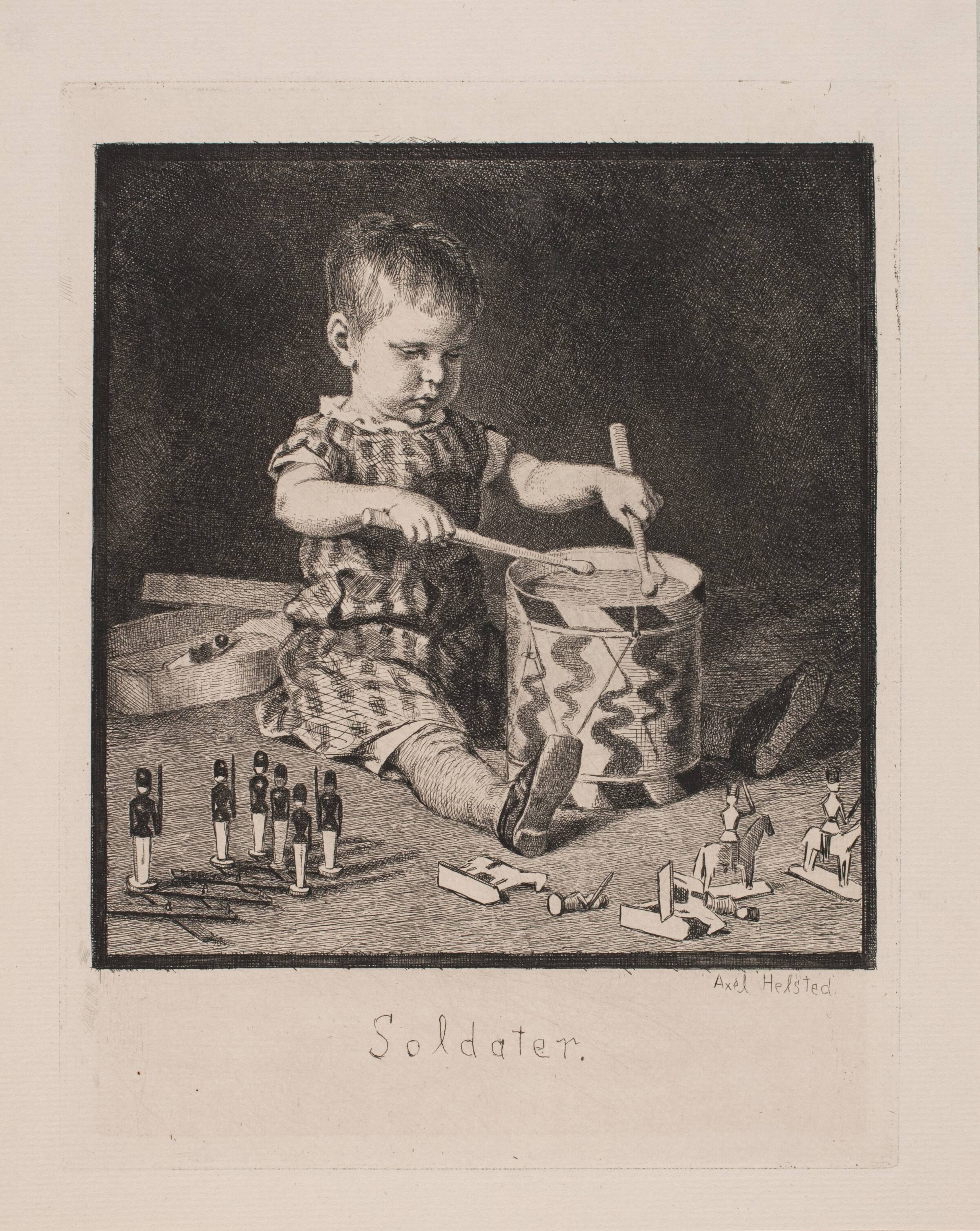Soldater, Axel Helsted, 1885-1886