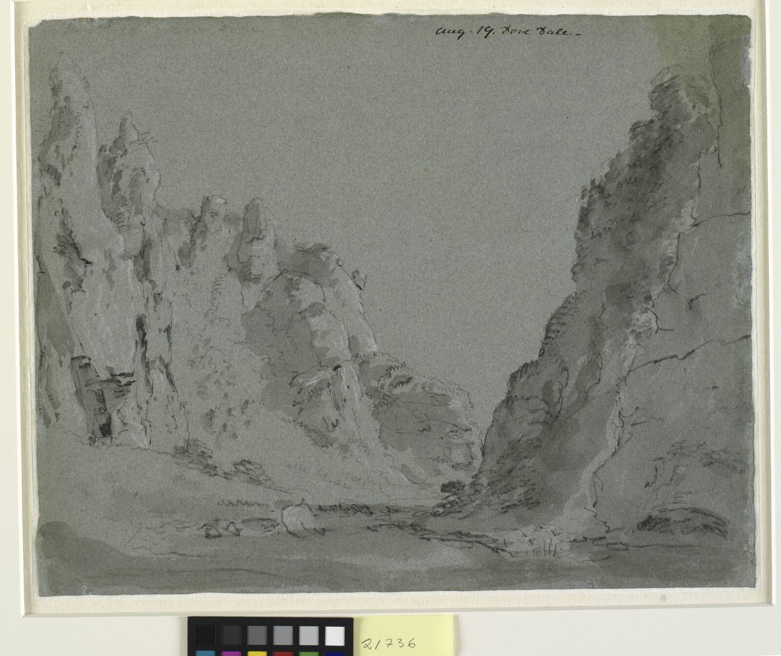 Dallandskab. Dove Dale, John Constable, 1801