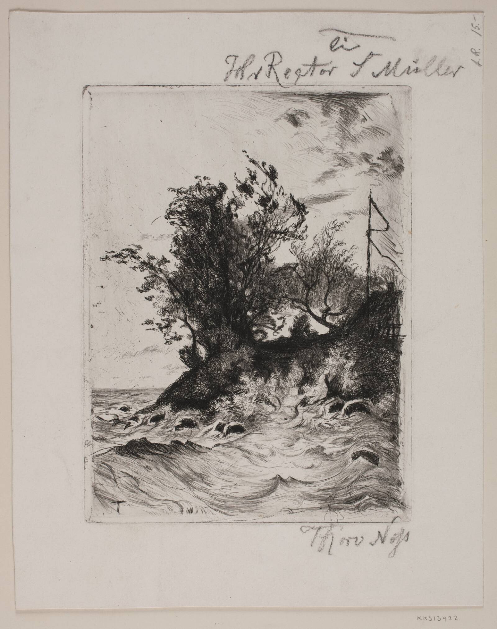 En brink. Blæst, Thorvald Niss, 1842-1905