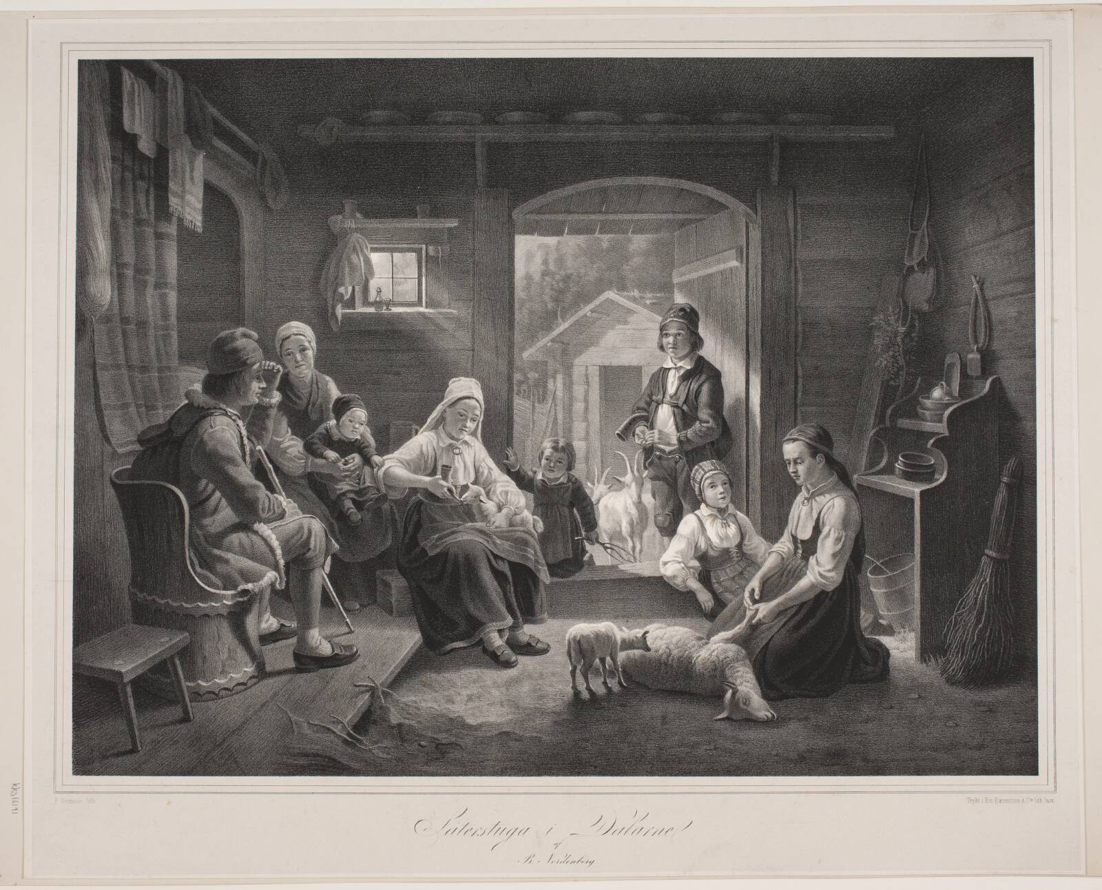 Säterstuga i Dalarne, Peter Henrik Gemzøe, 1862