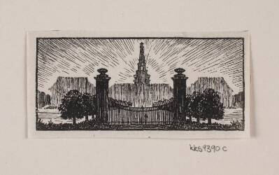 Vignette til H. Hertz' "Posthuset i Hirschholm"
