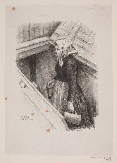 Illustration til "Hanen og tophønen"