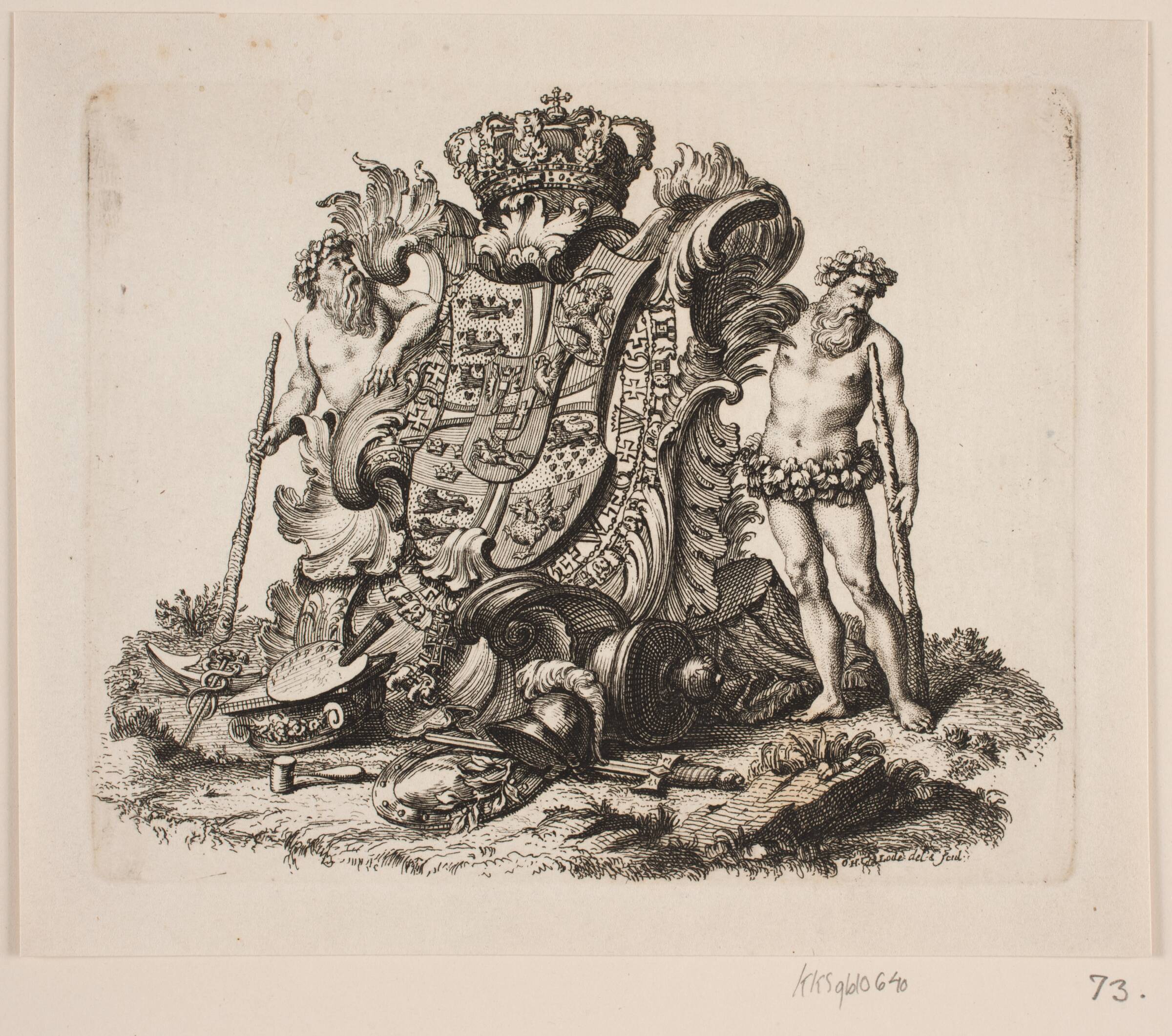 Det danske kongevåben, Odvardt Helmoldt de Lode, 1726-1757