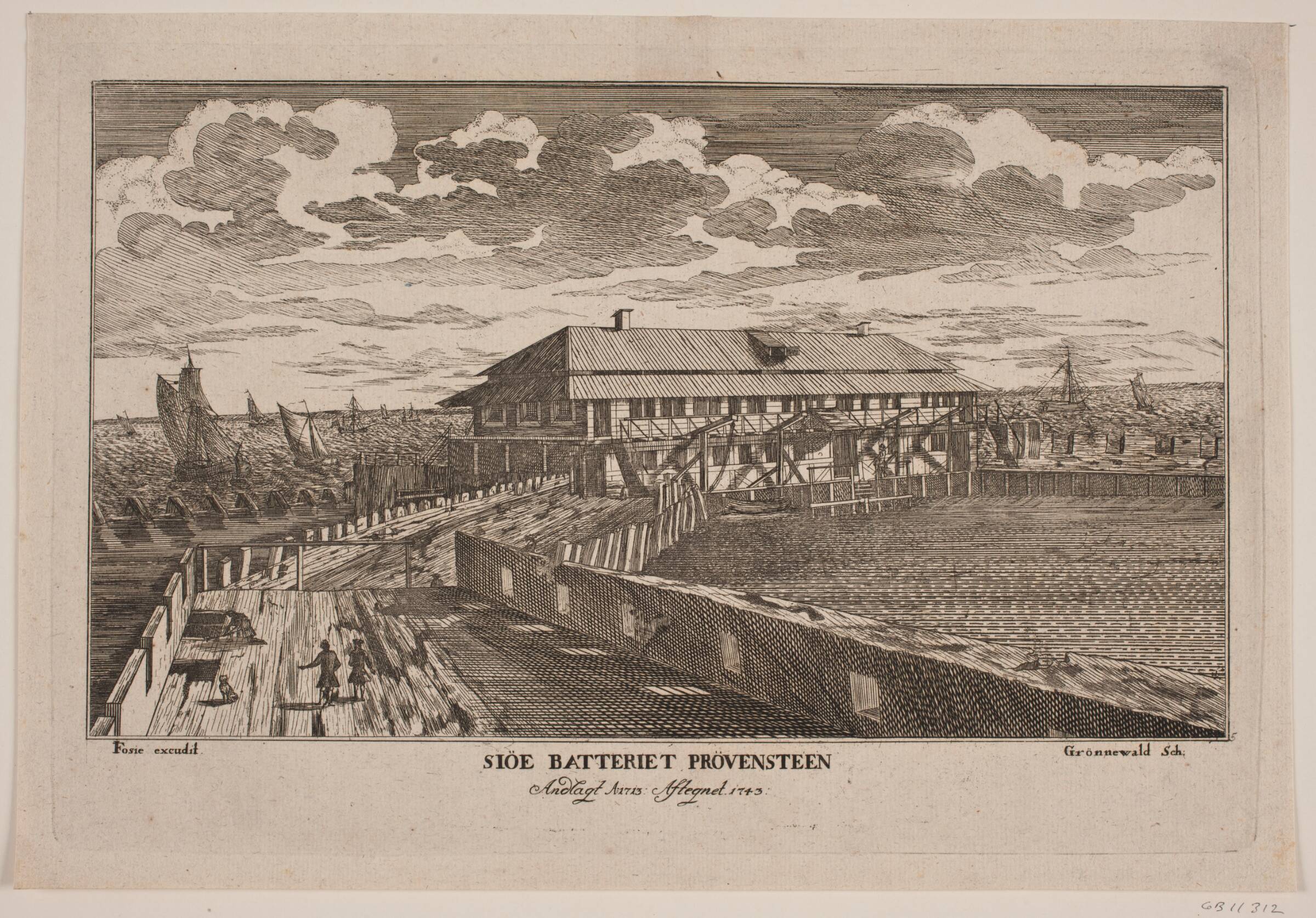 Søbatteriet Prøvestenen, Poul Isac Grønvold, 1743