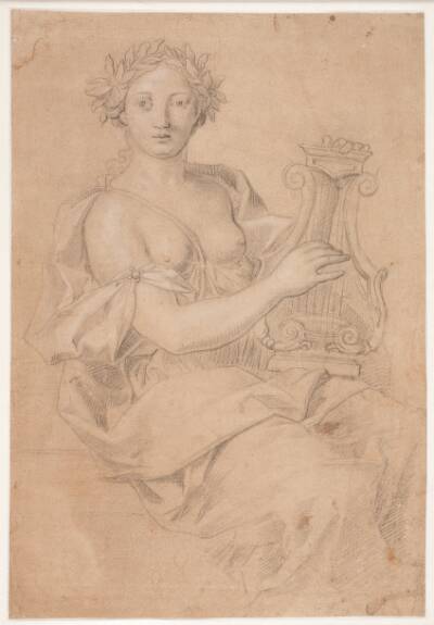 Lyrespillende muse (Erato?)