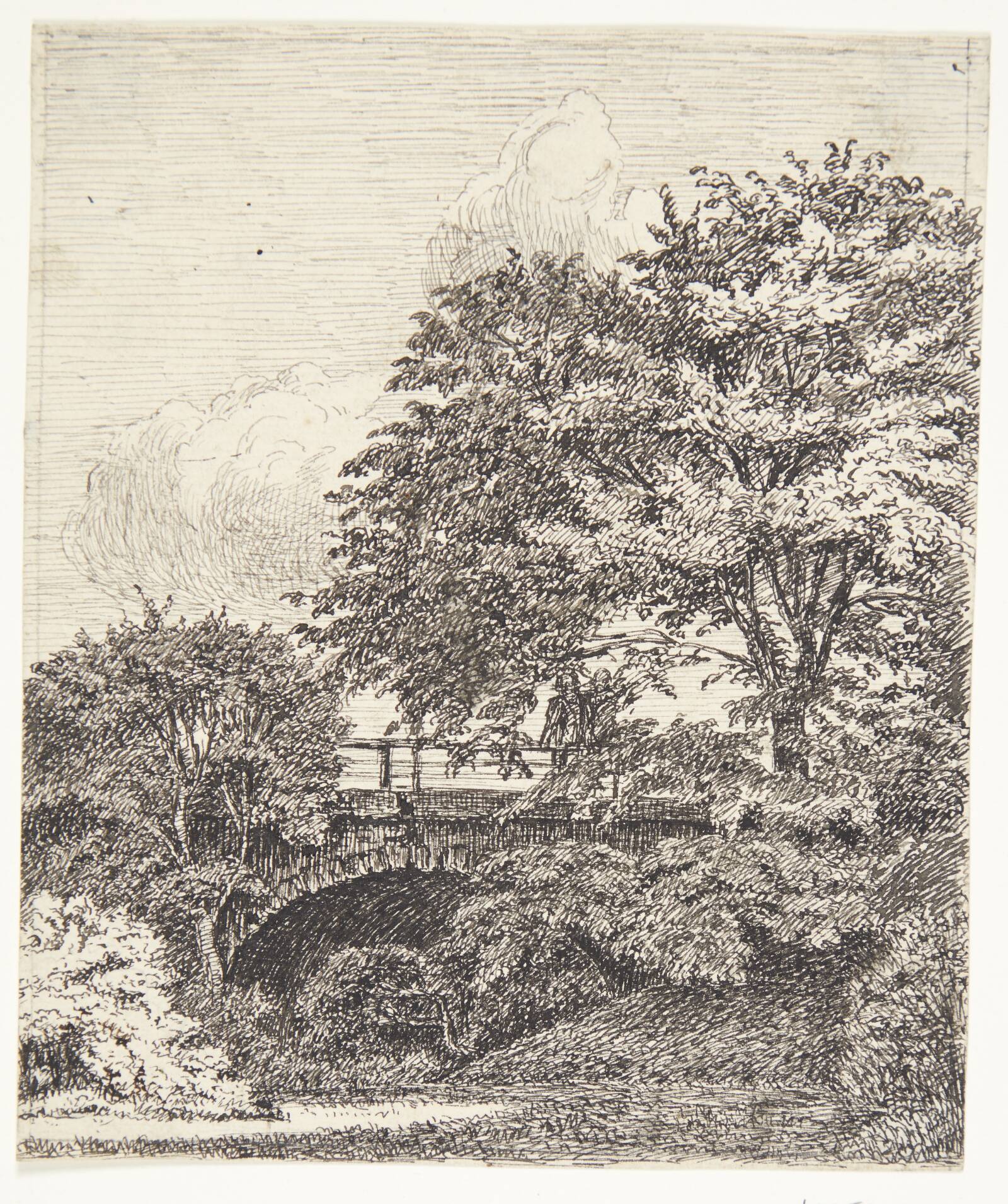 Bro ved Hammershus, Louise Ravn-Hansen, 1878