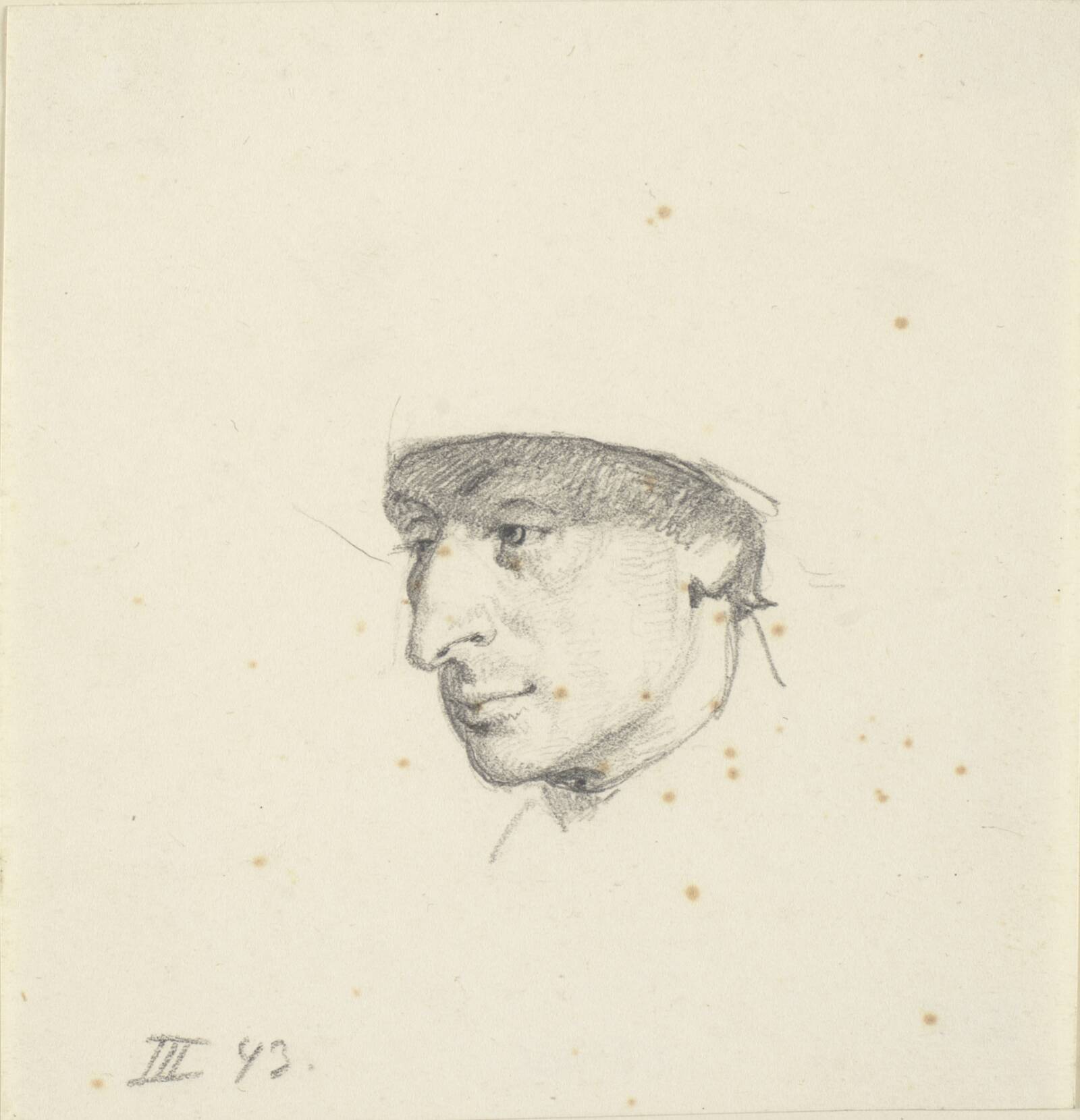 Mandshoved, Wilhelm Marstrand, 1810-1873