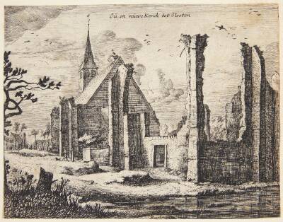 Den gamle og den nye kirke i Sloten