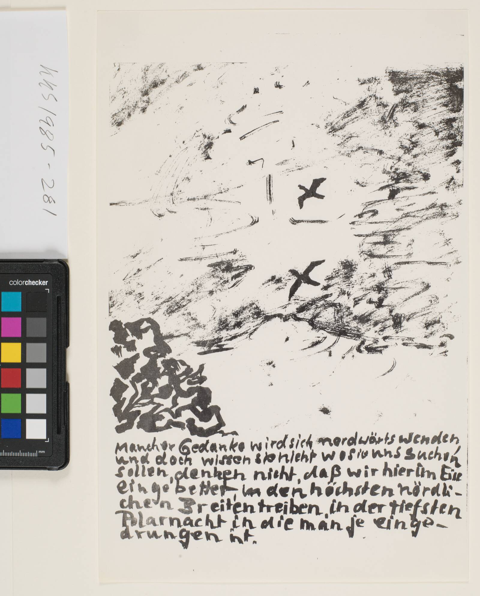 Ung mand og dame, Per Kirkeby, 1964