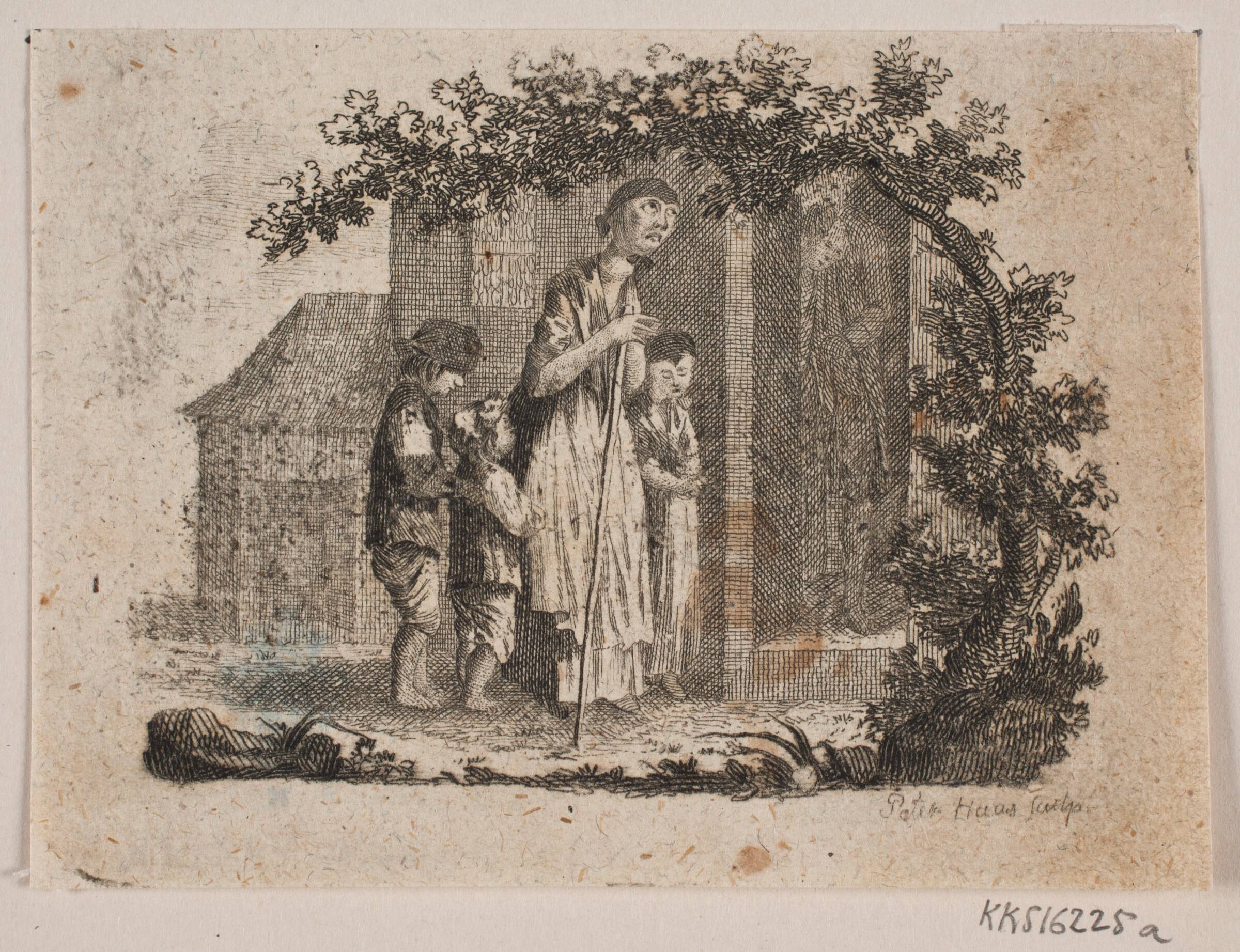Vignet til "Sophies Reise fra Memel til Sachsen", Peter Haas, 1782
