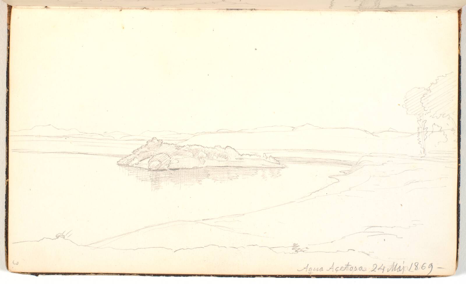 Landskab med sø, P.C. Skovgaard, 1869