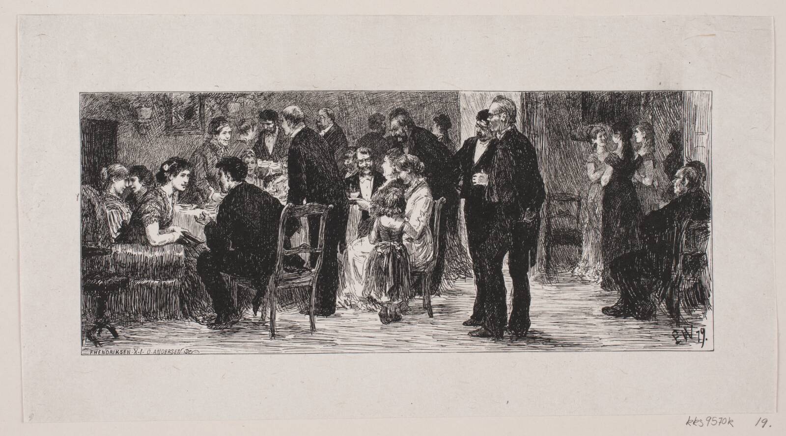 Et selskab, Oscar Andersen, 1879-1907