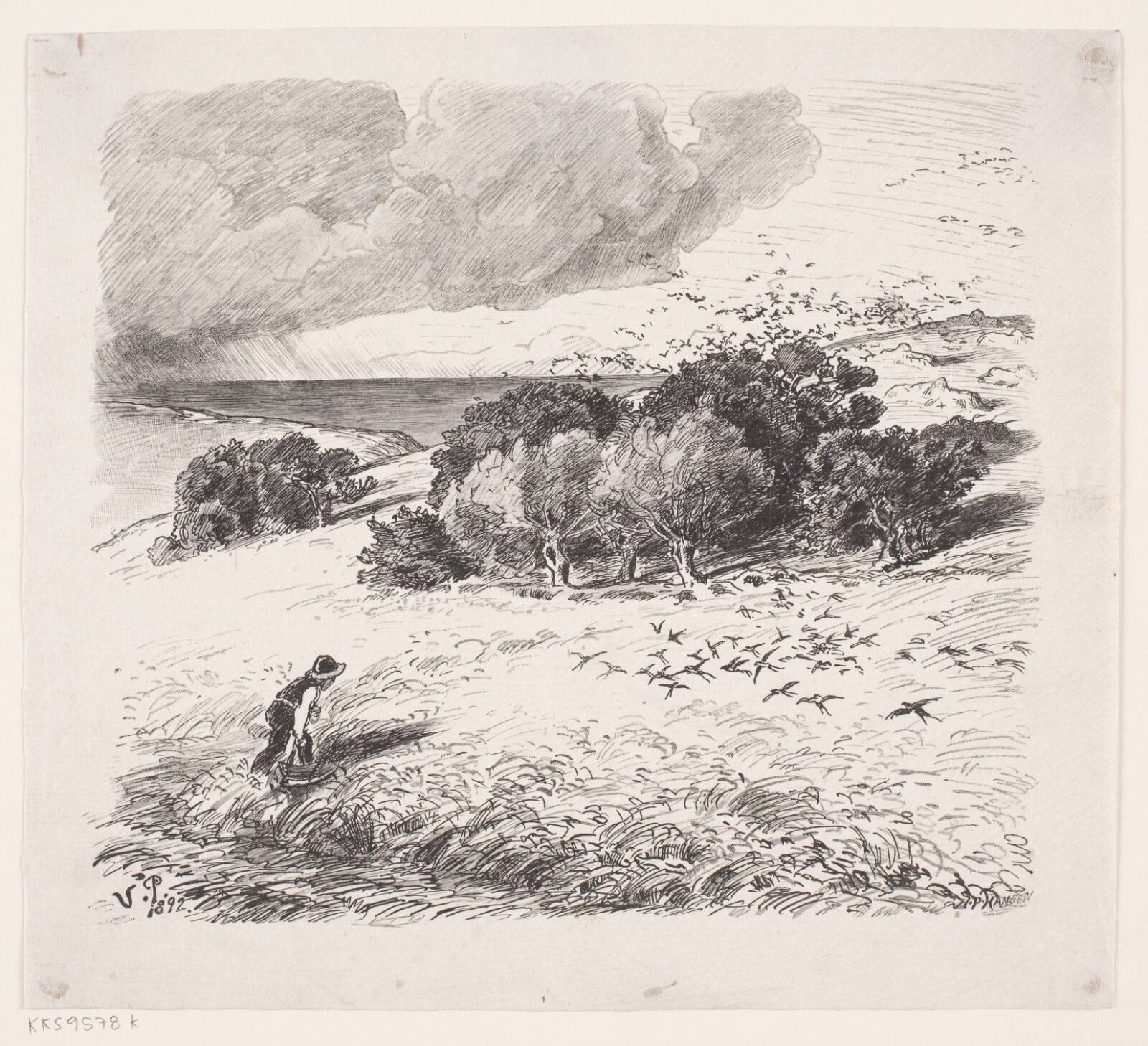 Eftersommeren, H.P. Hansen, 1829-1899