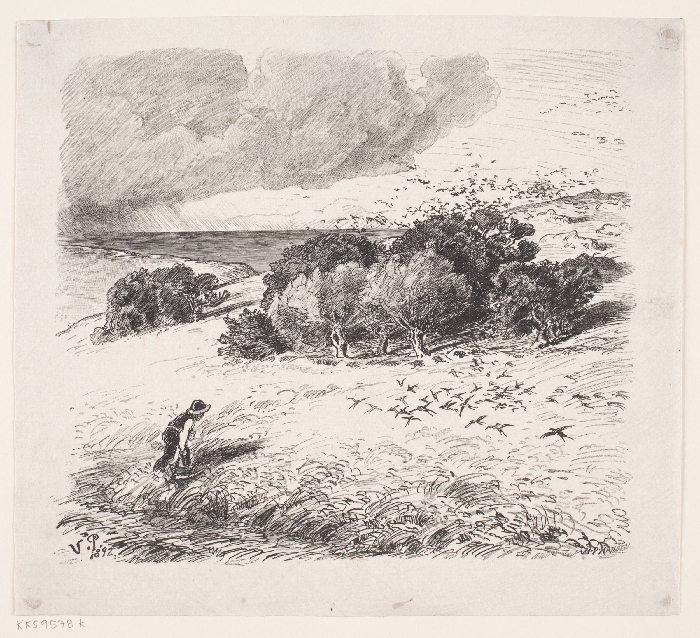 Eftersommeren, H.P. Hansen, 1829-1899