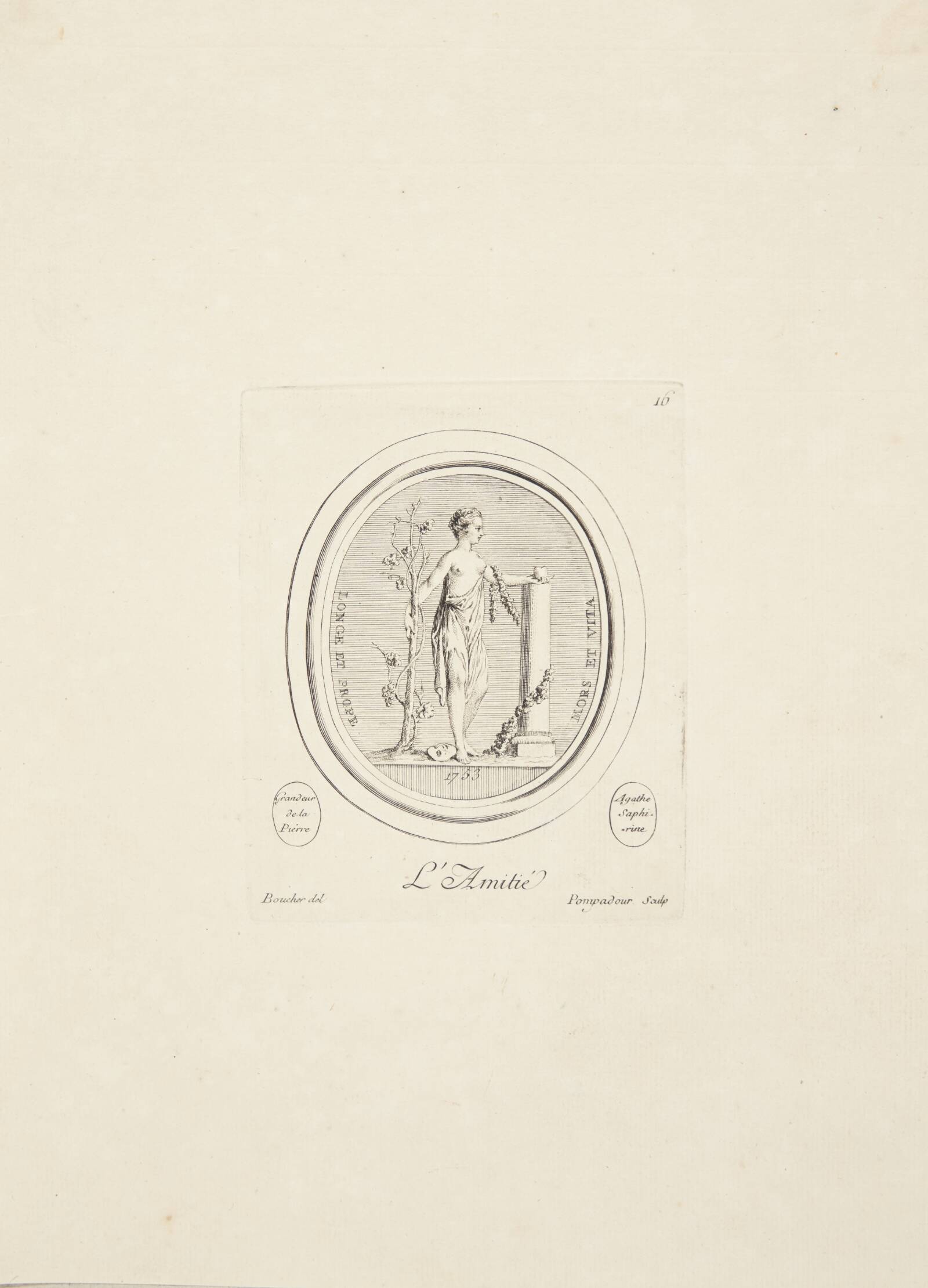 Venskab, Мадам де Помпадур, 1753-1757