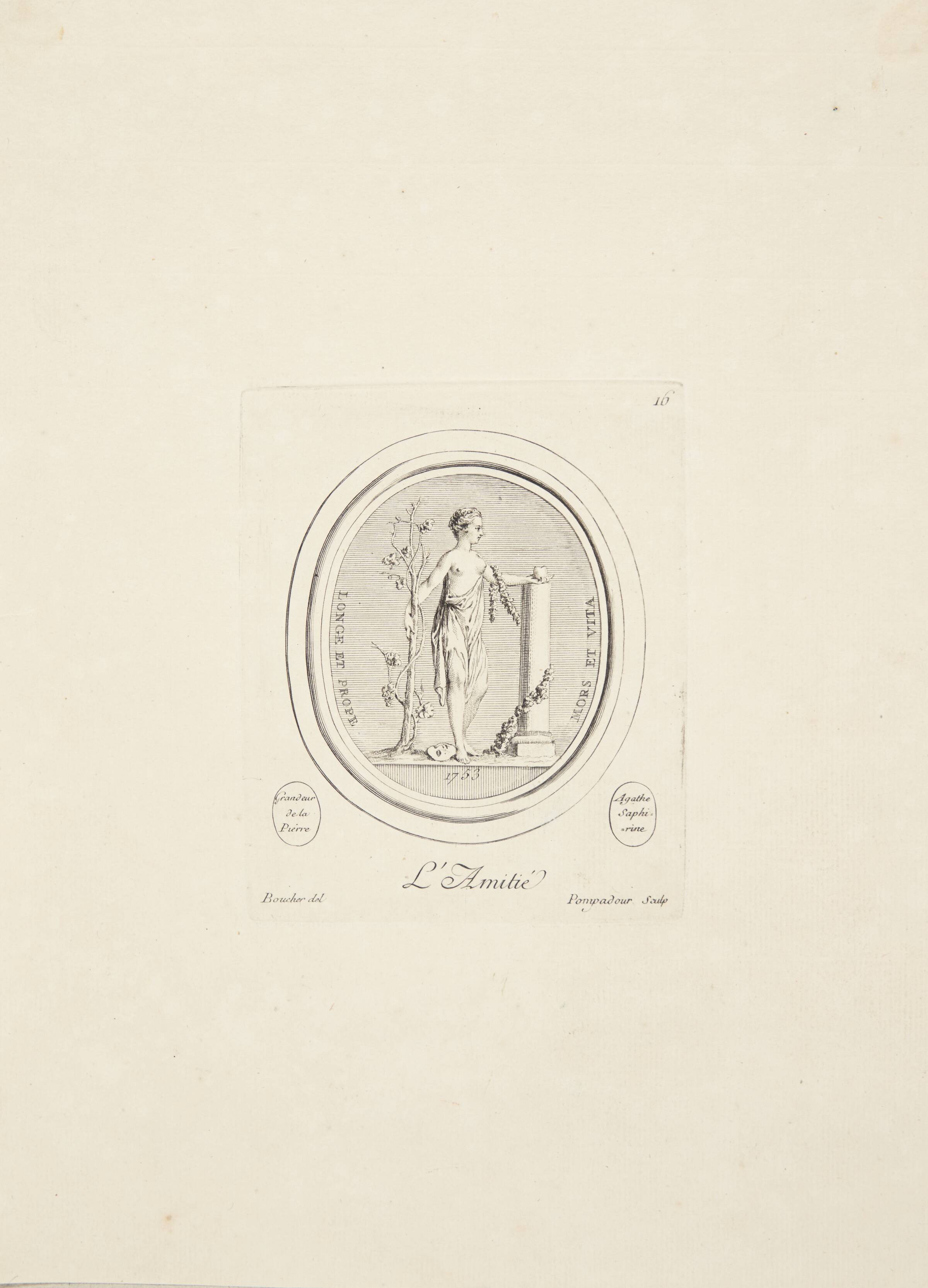 Venskab, Madame de Pompadour, 1753-1757