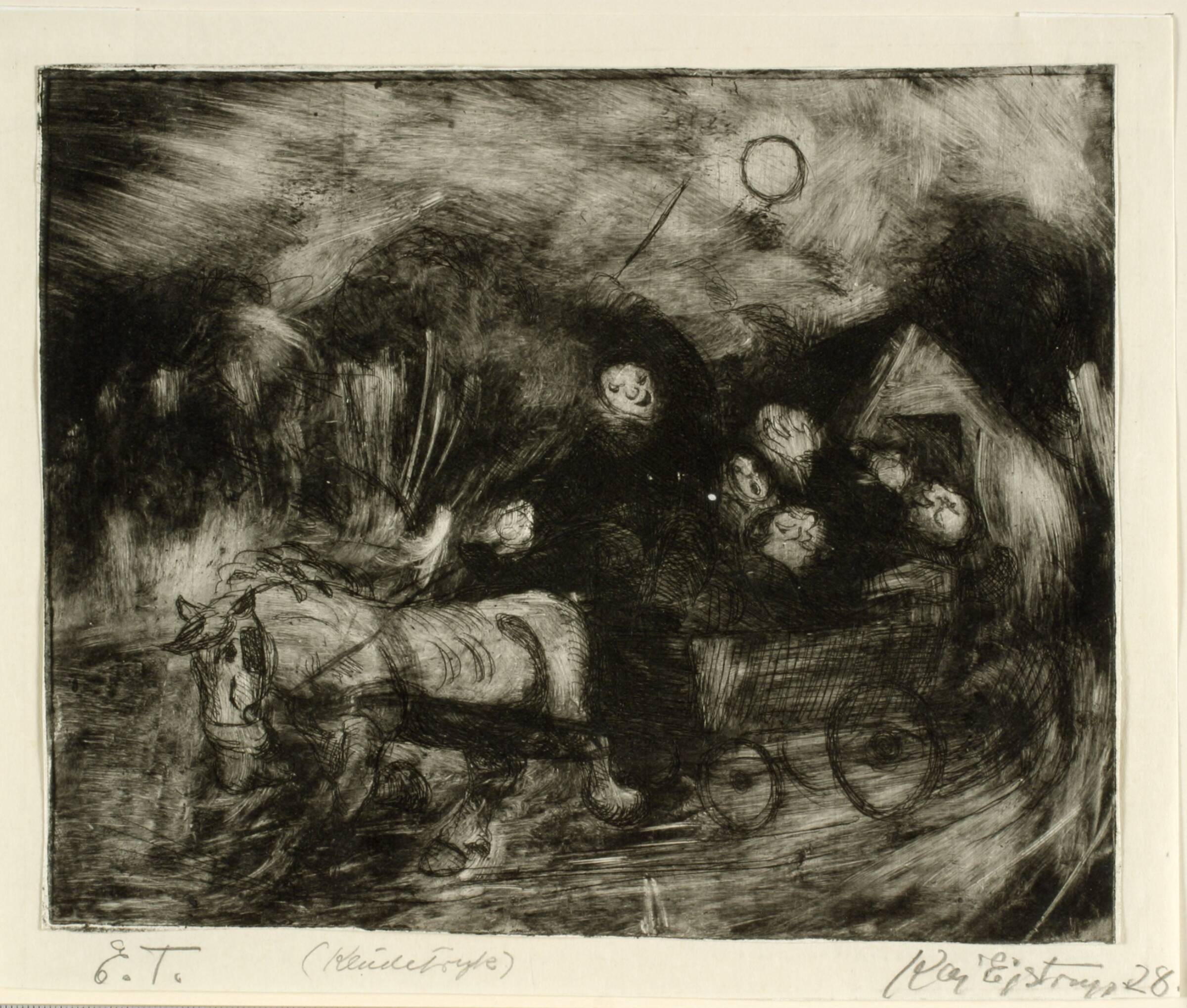 Natlig køretur, Kaj Ejstrup, 1928