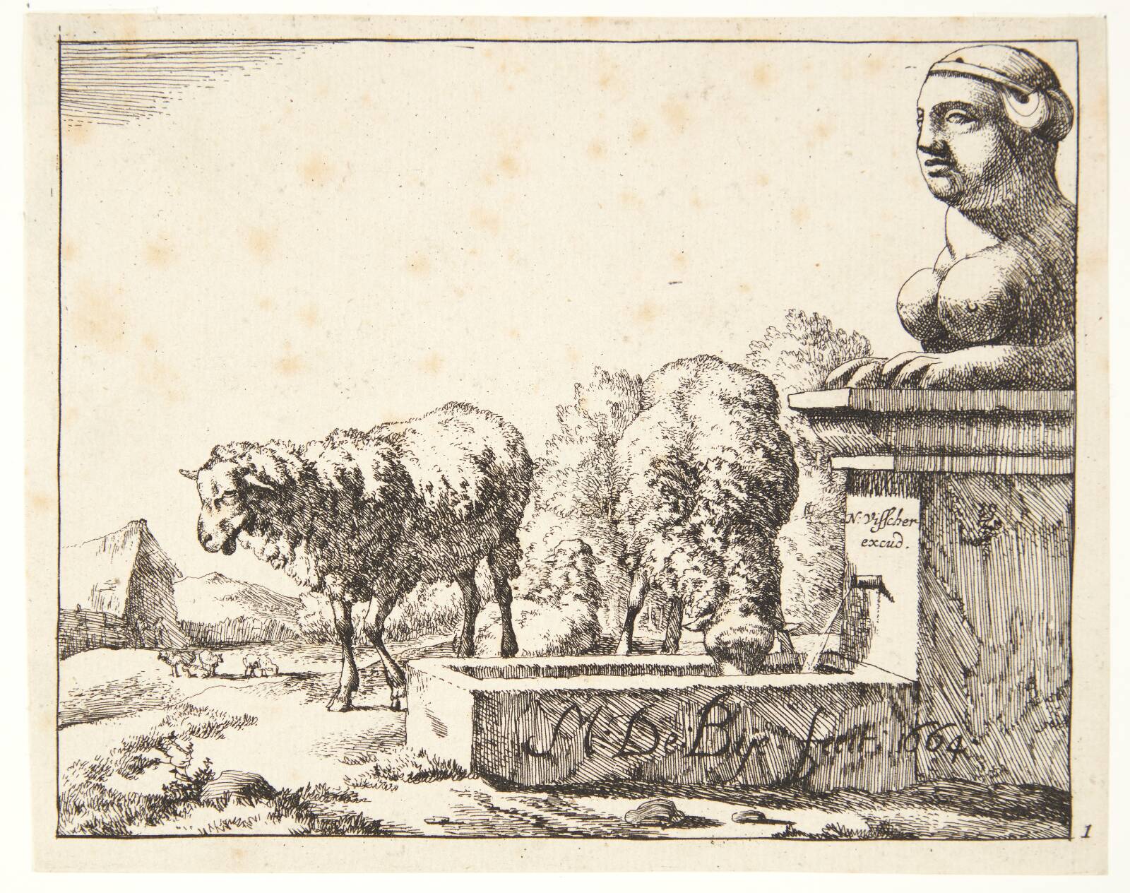 Titelblad til "Får", Marcus de Bye, 1664