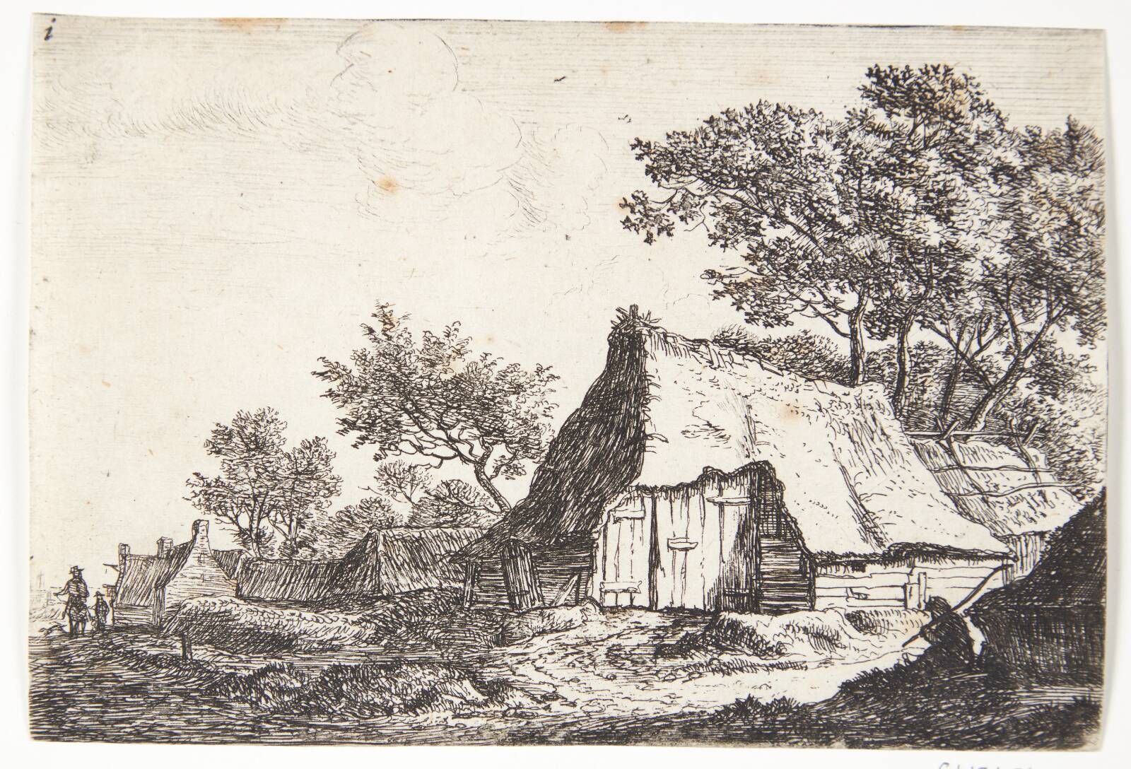 Den lille landsby, Anthonie Waterloo, 1610-1690