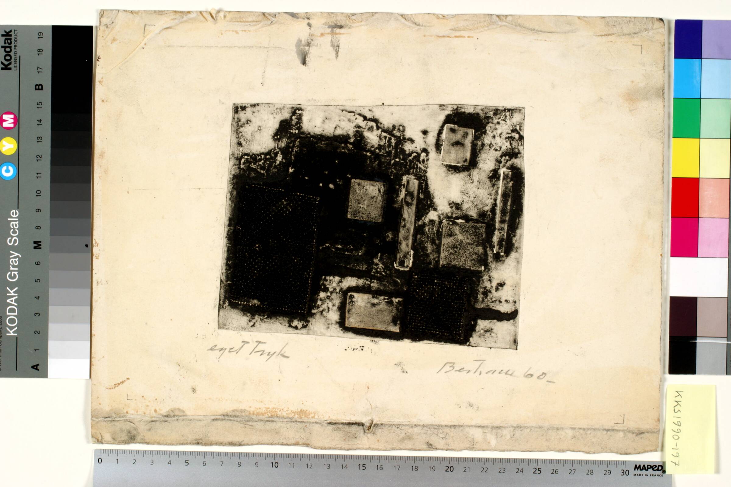 Relieftryk, Helge Bertram, 1960