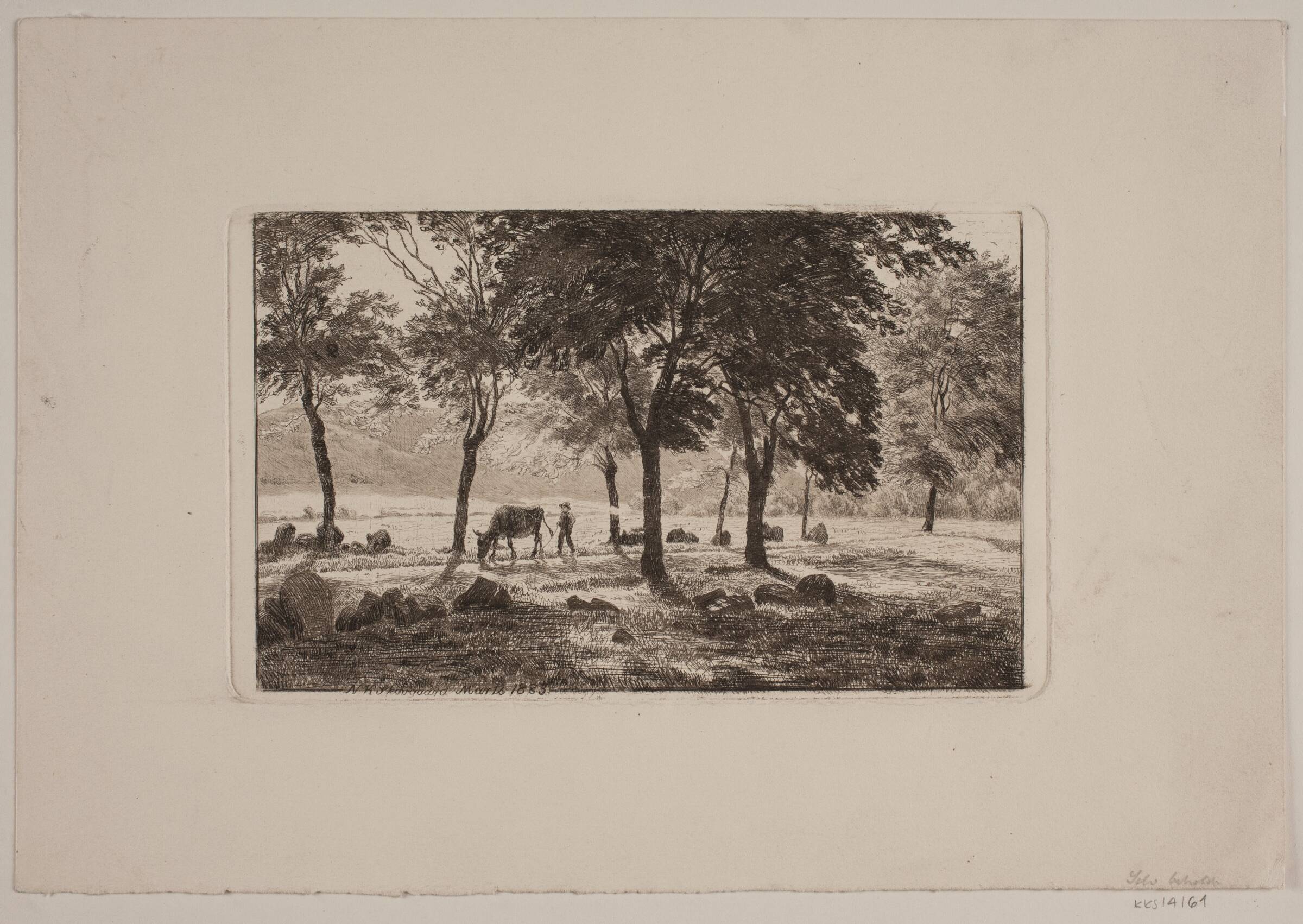Alléen, Niels Skovgaard, 1883