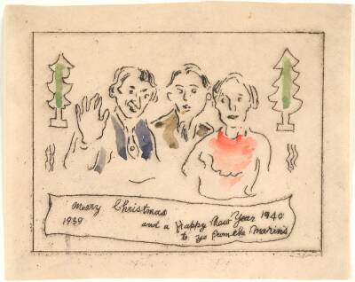 Merry Christmas 1939 Happy New Year 1940