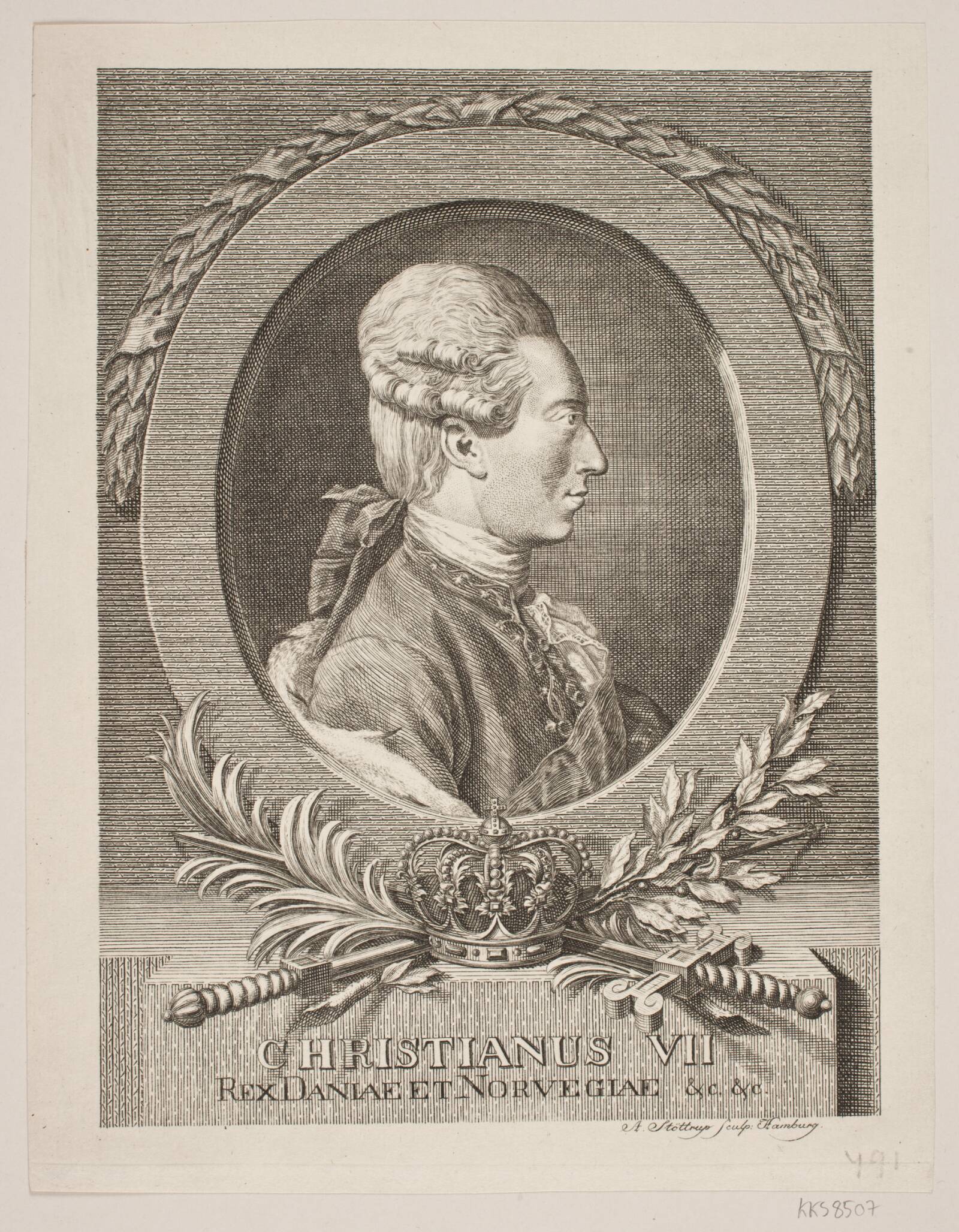 Christian VII, Andreas Støttrup, 1754-1811