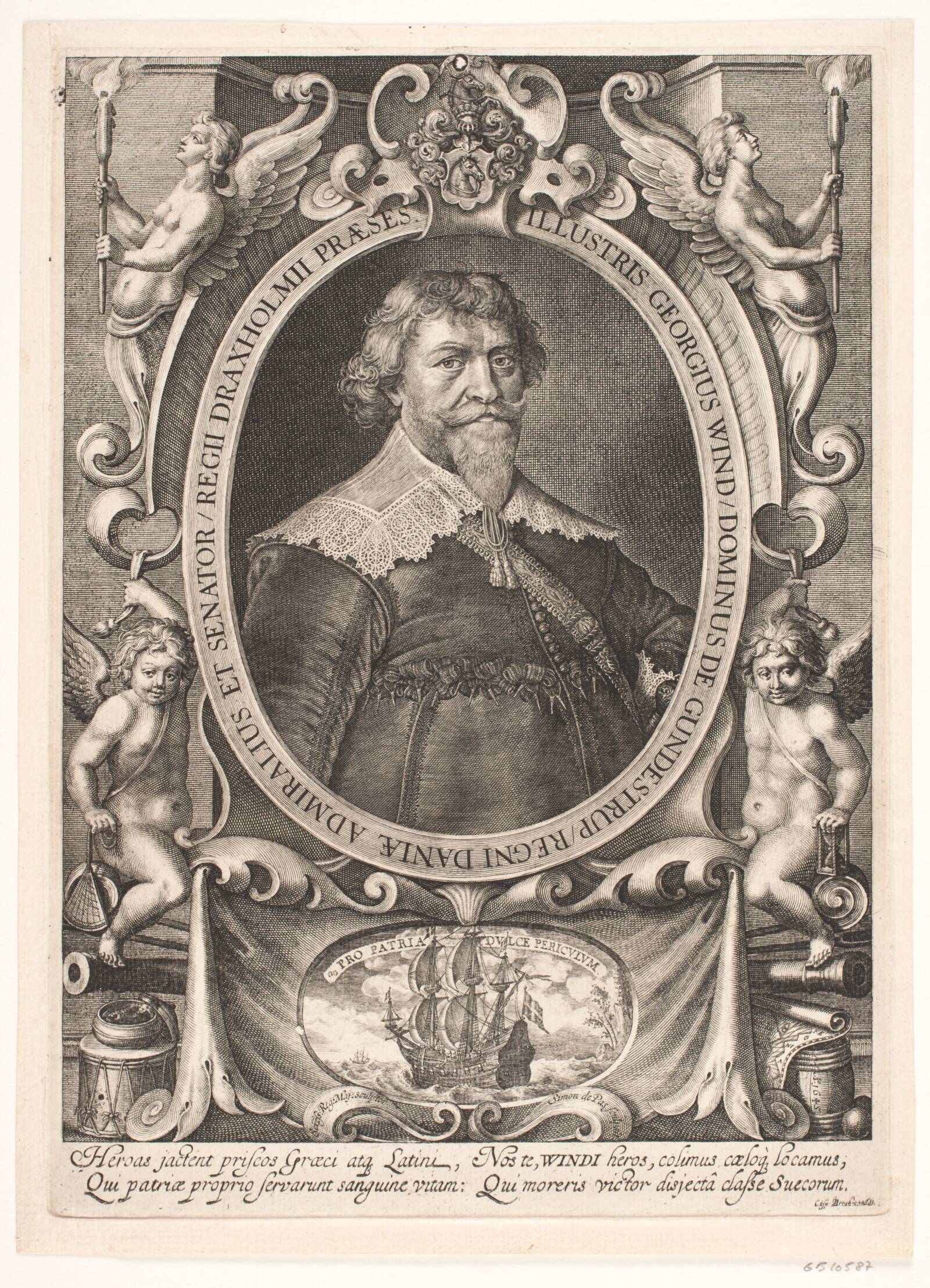 Admiral Jørgen Vind, Simon de Pas, 1645