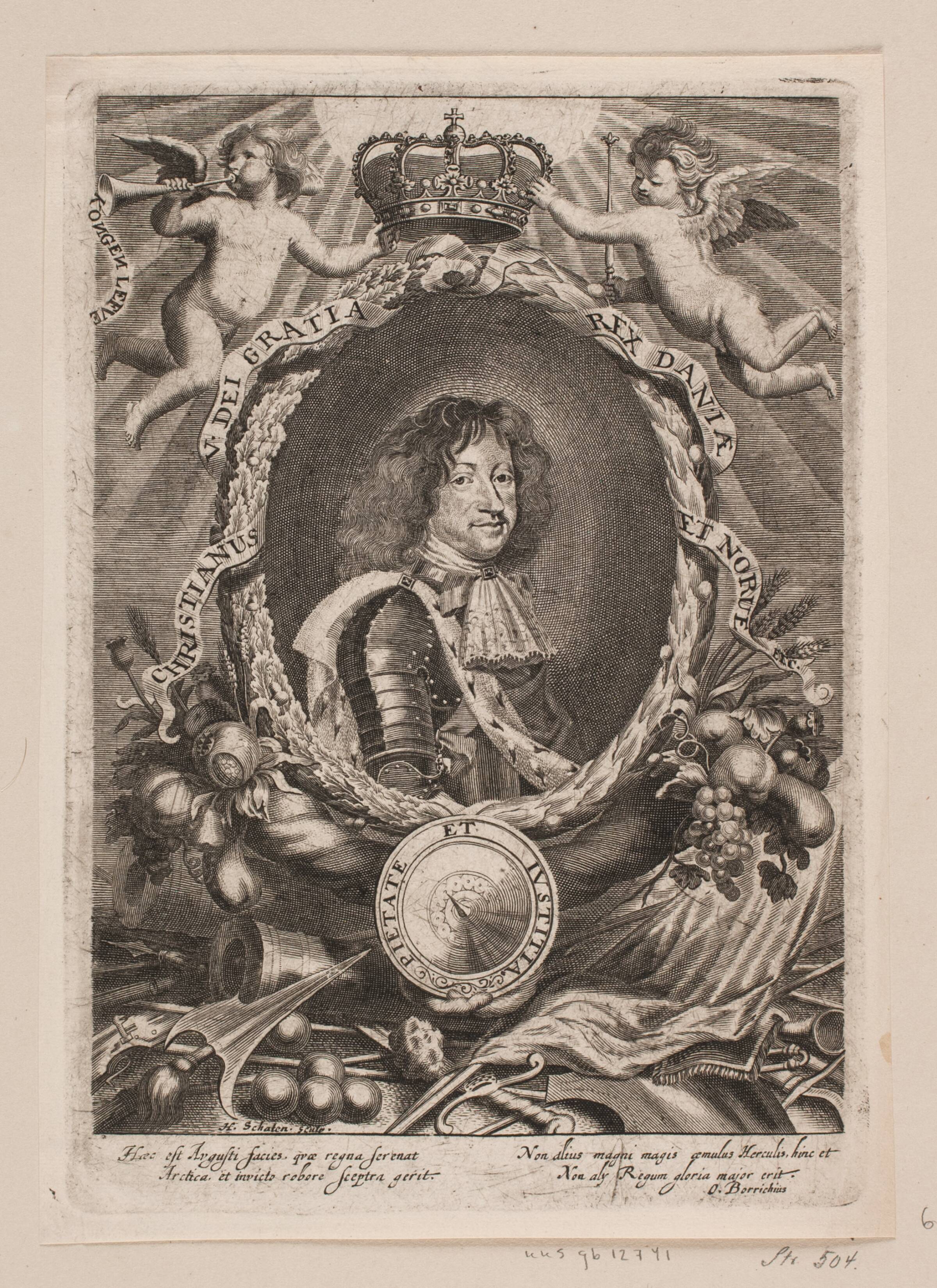 Kong Christian V, Hubert Schaten, 1670-1679