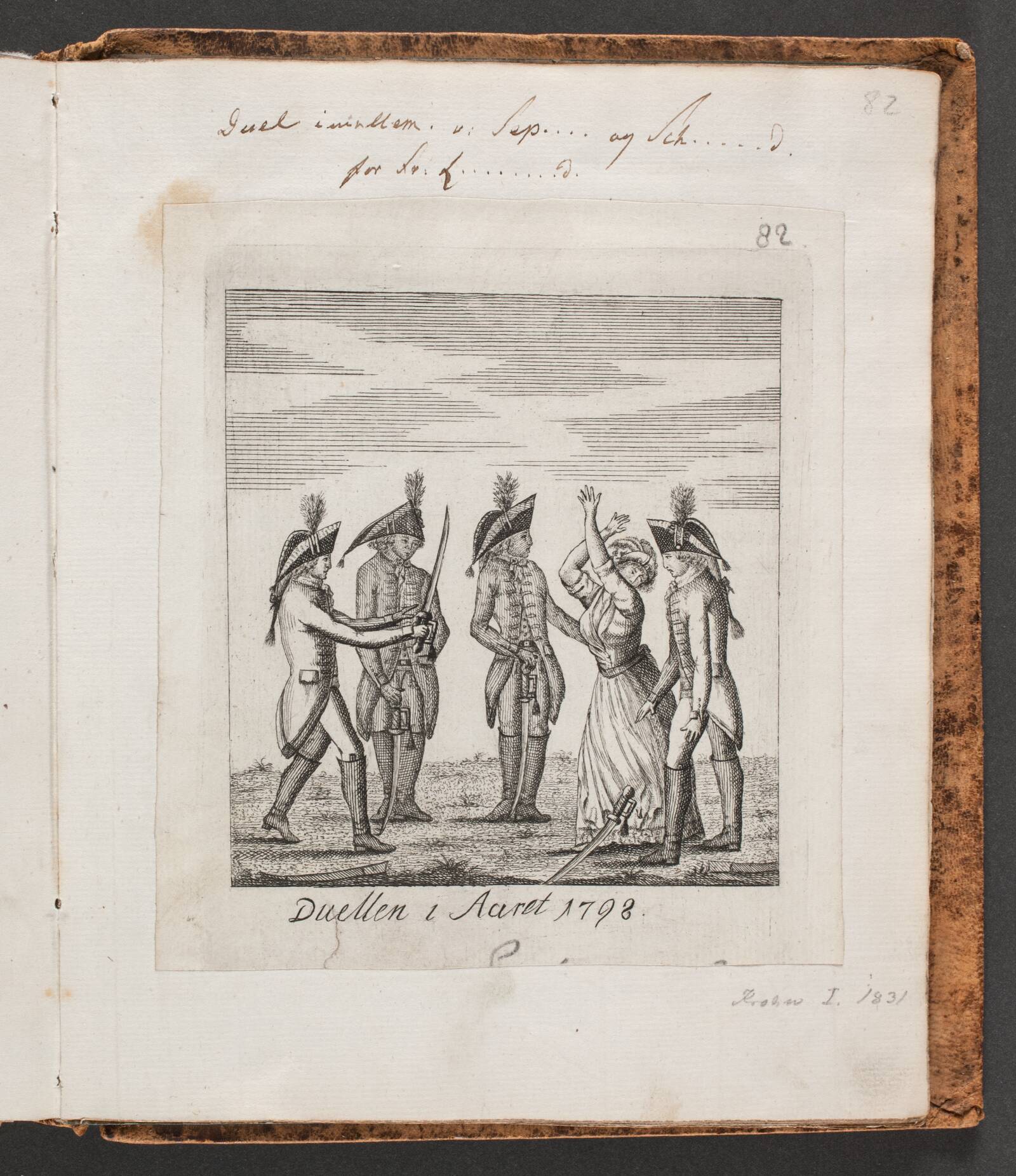 "Duellen i Aaret 1798", Ubekendt, 1798