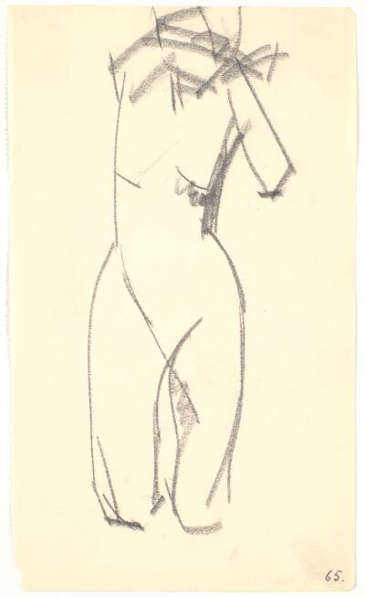 Knælende model