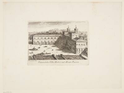 Udsigt over Villa Medici på Pincio-bjerget