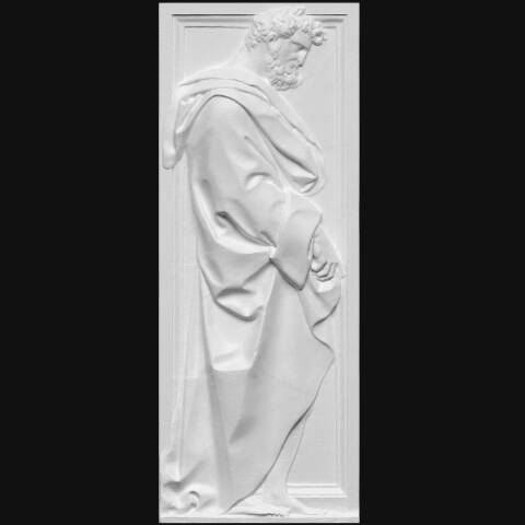 Gewandfigur (Prophet?), Chorschranke des Florentiner Doms