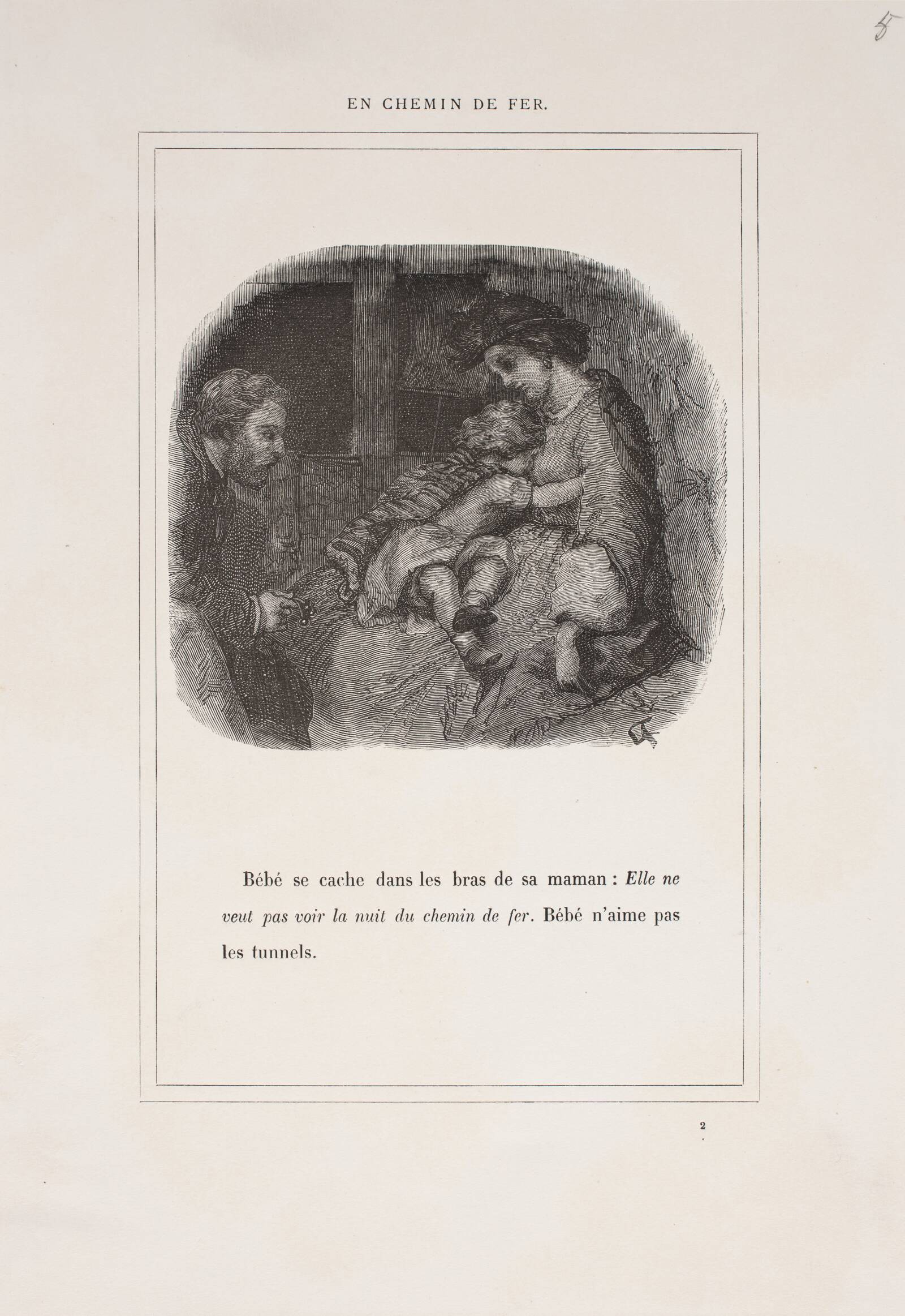 En chemin de fer, Lorenz Frølich, 1863