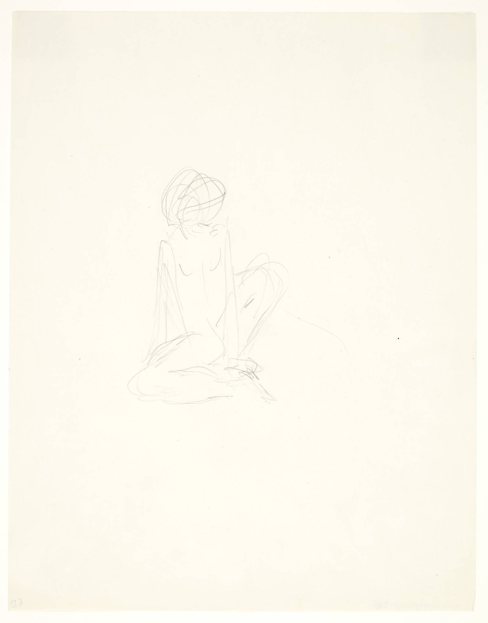 Siddende pige, Gerhard Henning, 1920-1929