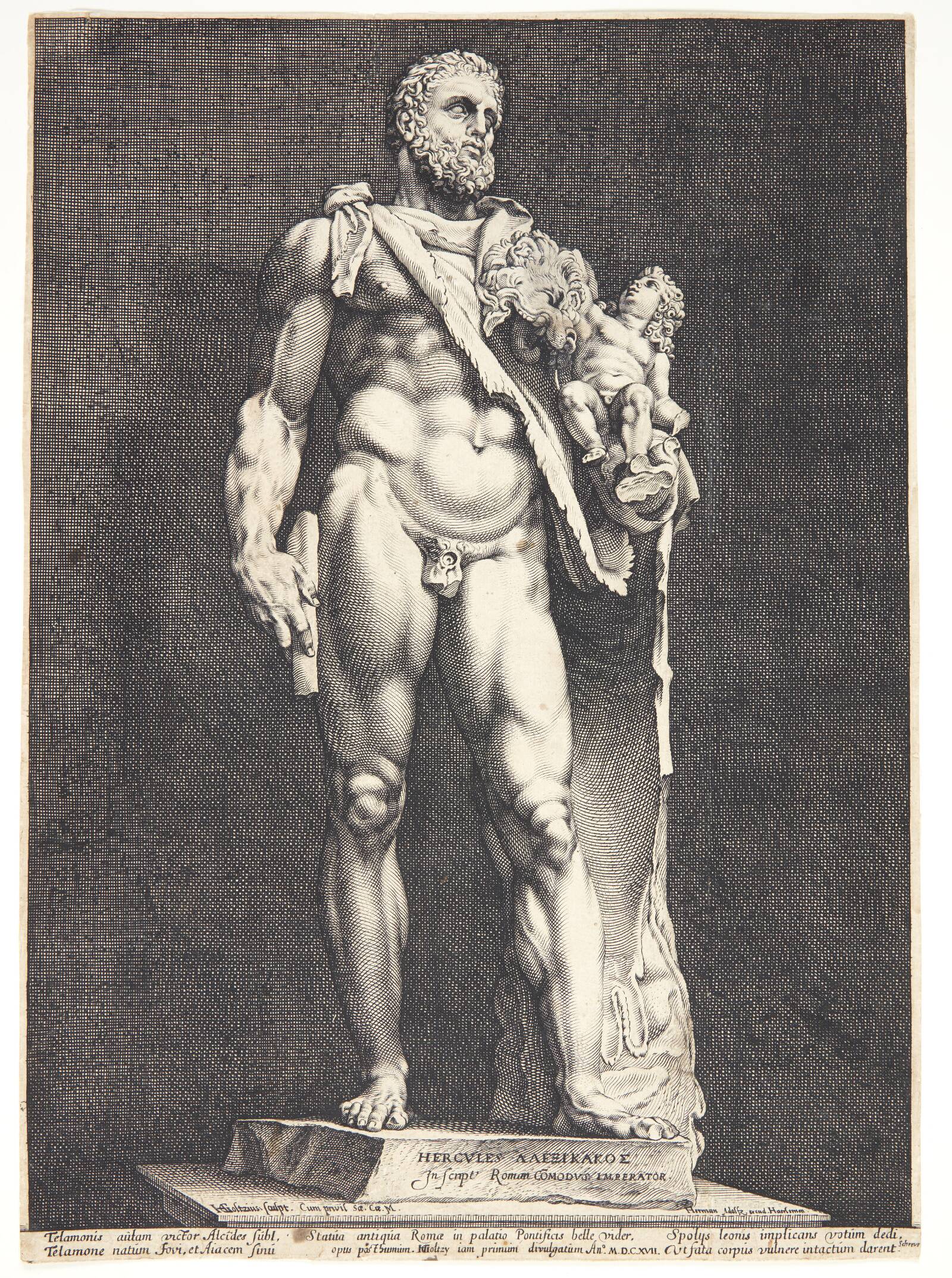 Herkules og Telephosbarnet, Hendrick Goltzius, 1592