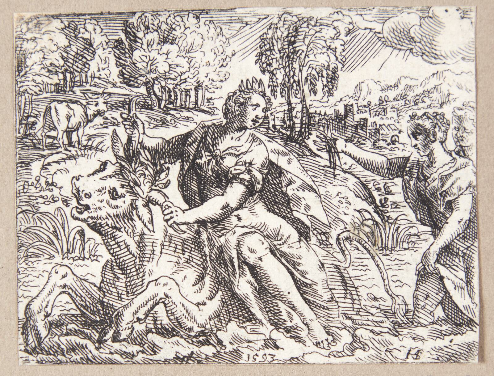 Europas bortførelse, Hans Strohmayer, 1593