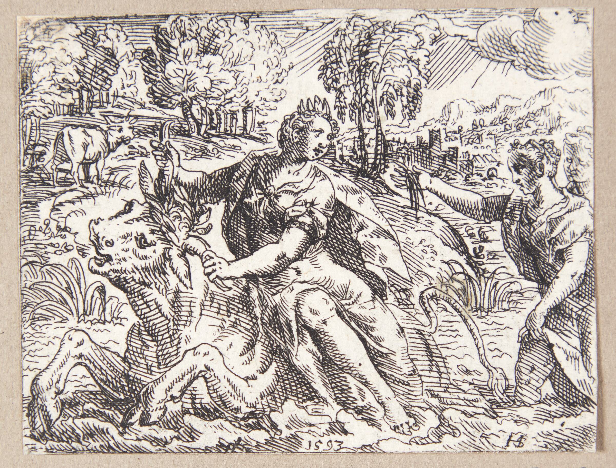 Europas bortførelse, Hans Strohmayer, 1593