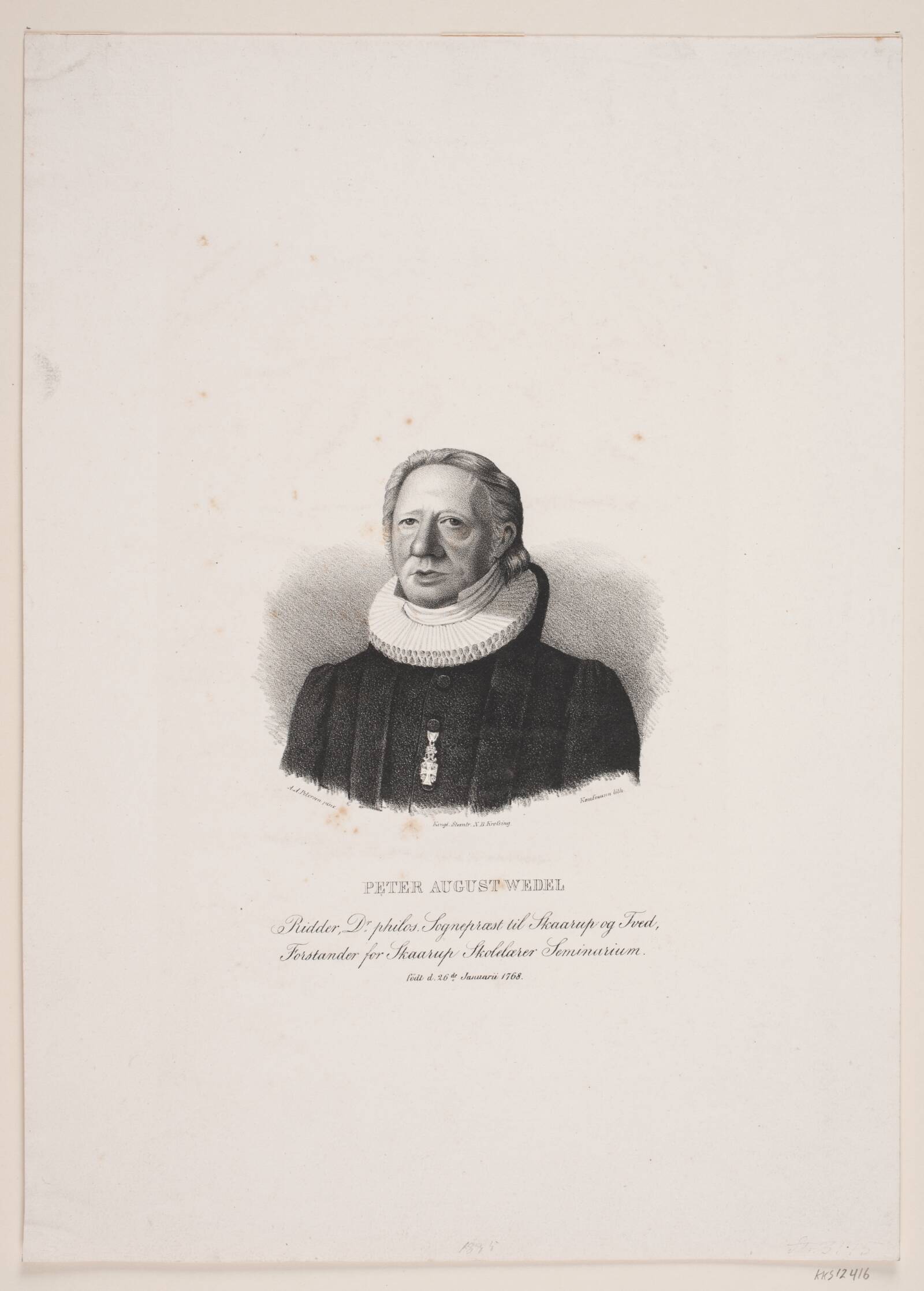 P. A. Wedel, Asmus Kaufmann, 1835