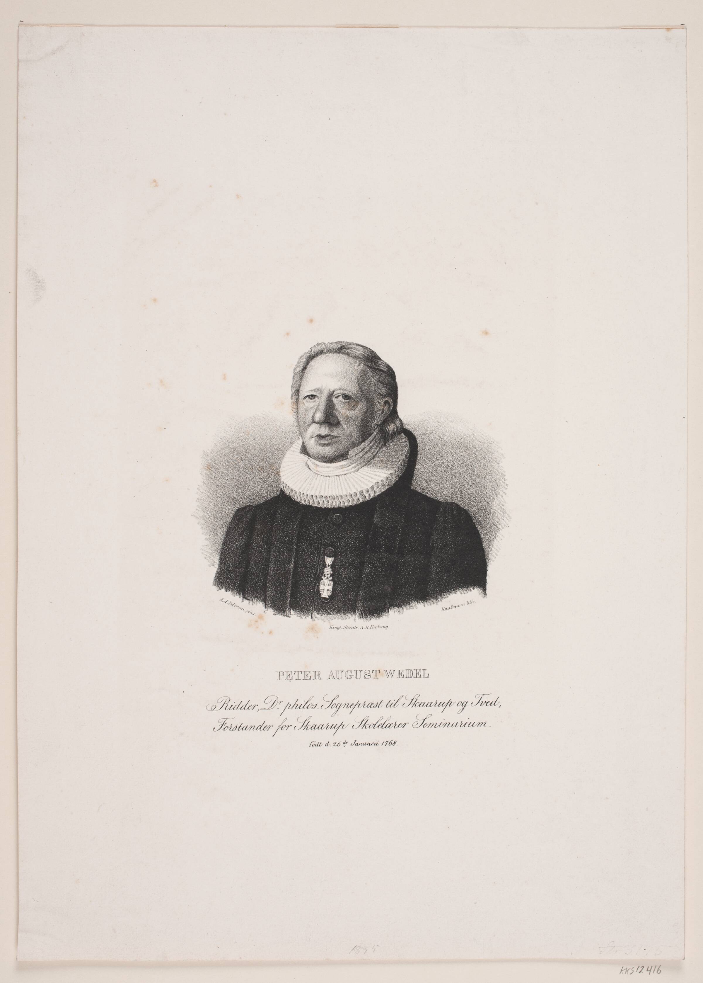P. A. Wedel, Asmus Kaufmann, 1835